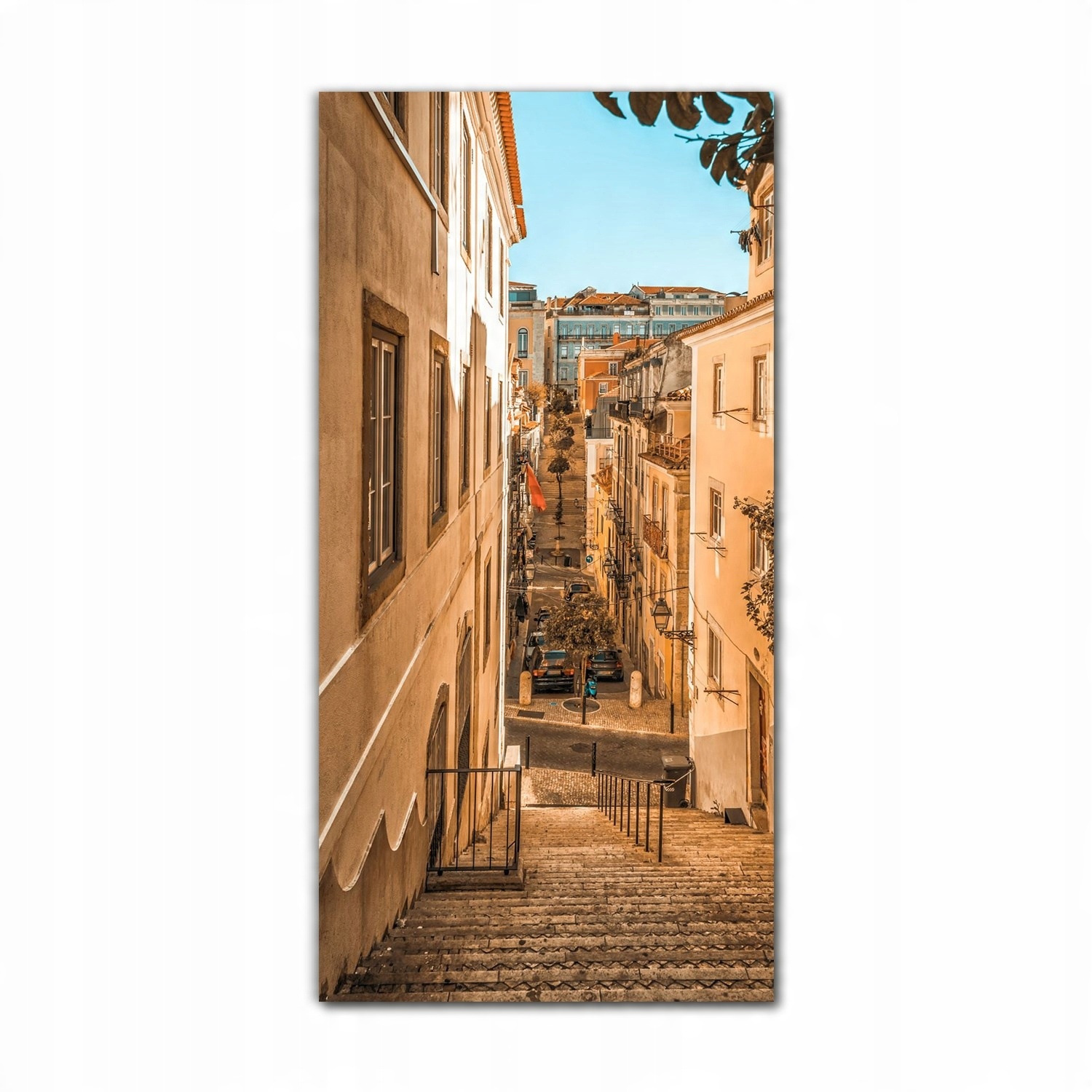 

Obraz na szkle nowoczesny 70x140 Uliczka Lizbona