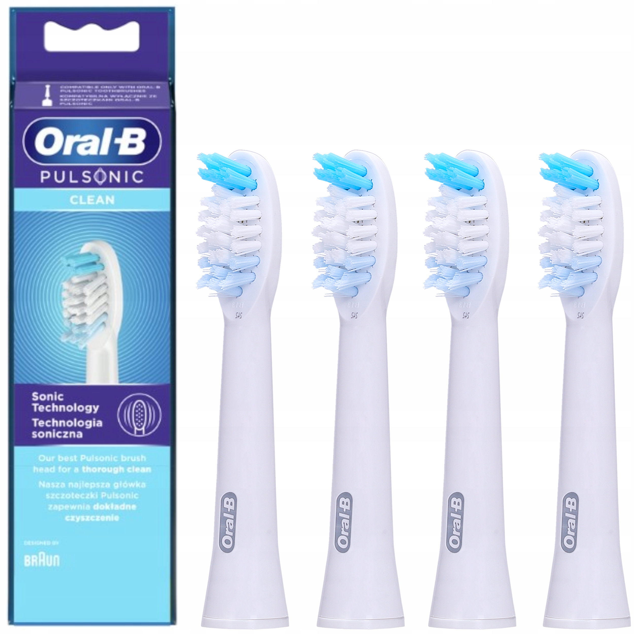 

4x 100% Oryginalna Końcówka Oral-b Pulsonic Clean