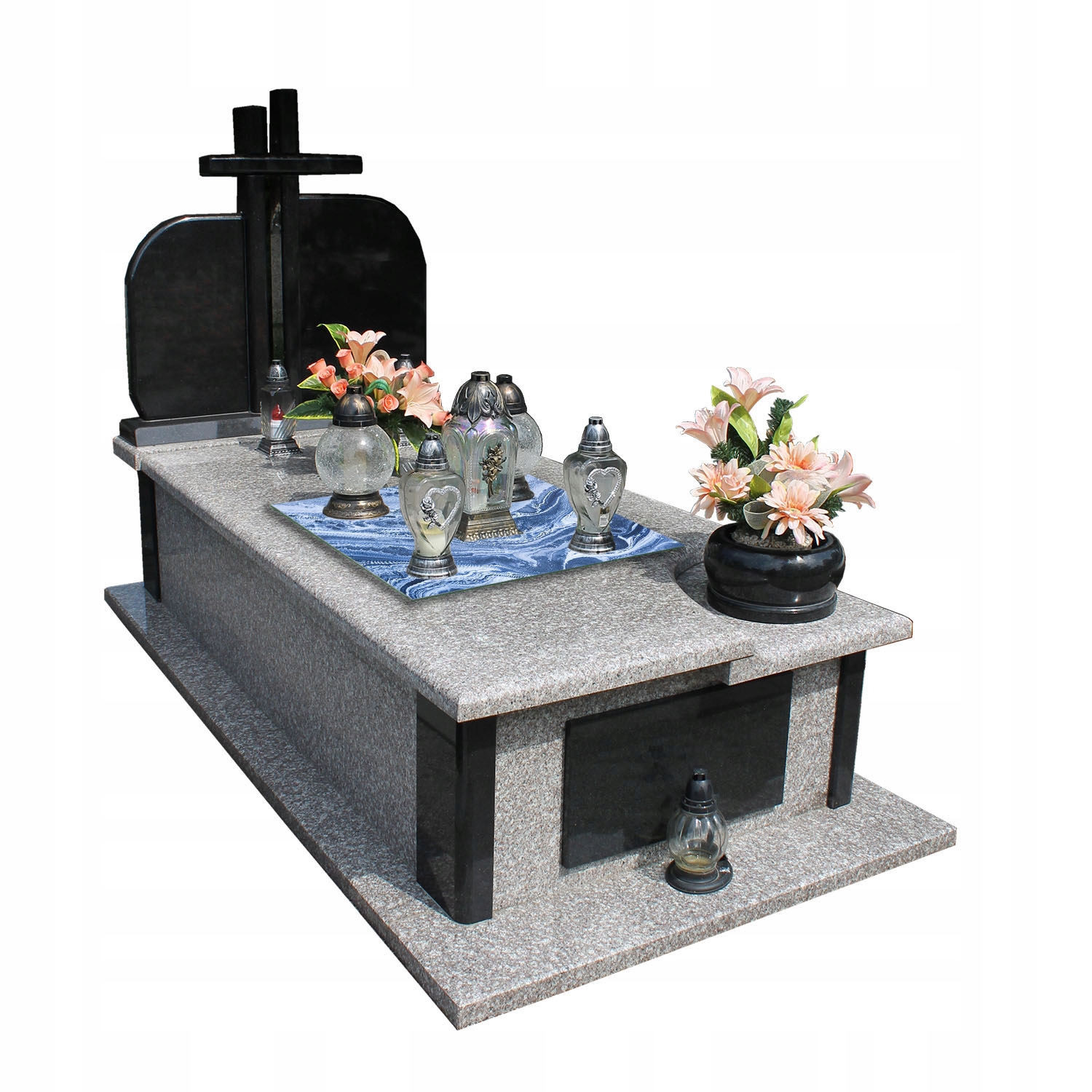 Podstawka na CMENTARZ szyba HARTOWANA + gumowe podstawki 60x52cm na POMNIK Marka TMK ArtDeko