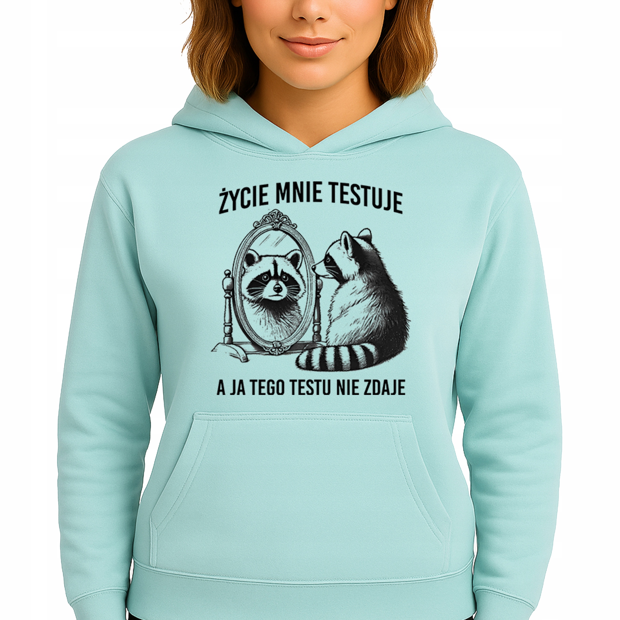 Mikina Mátová Hoodie S Kapucí Bavlněná Život mě testuje M