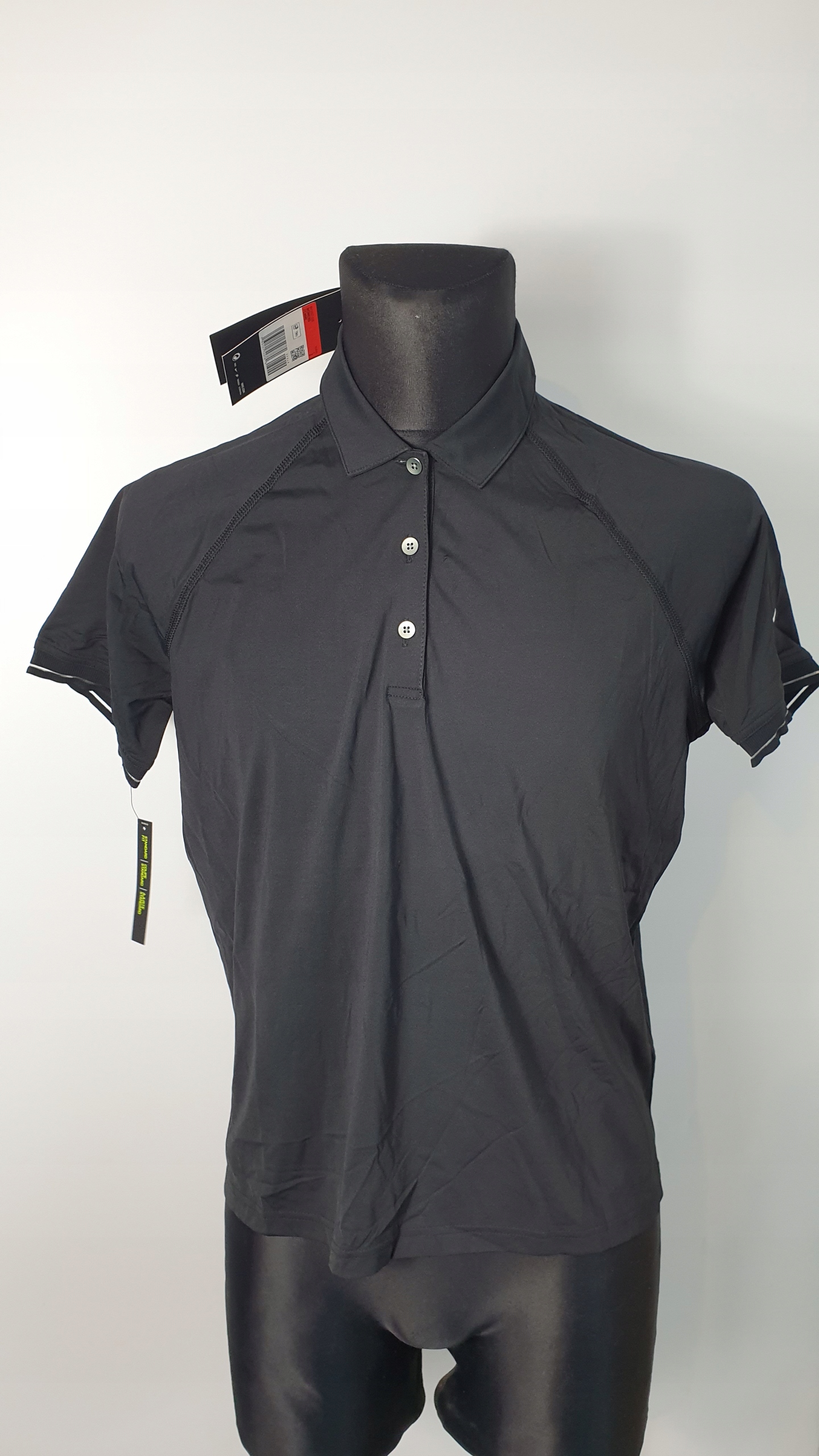 Nike Polokošile vel. L Černé Logo Krátký Rukáv, velikost L