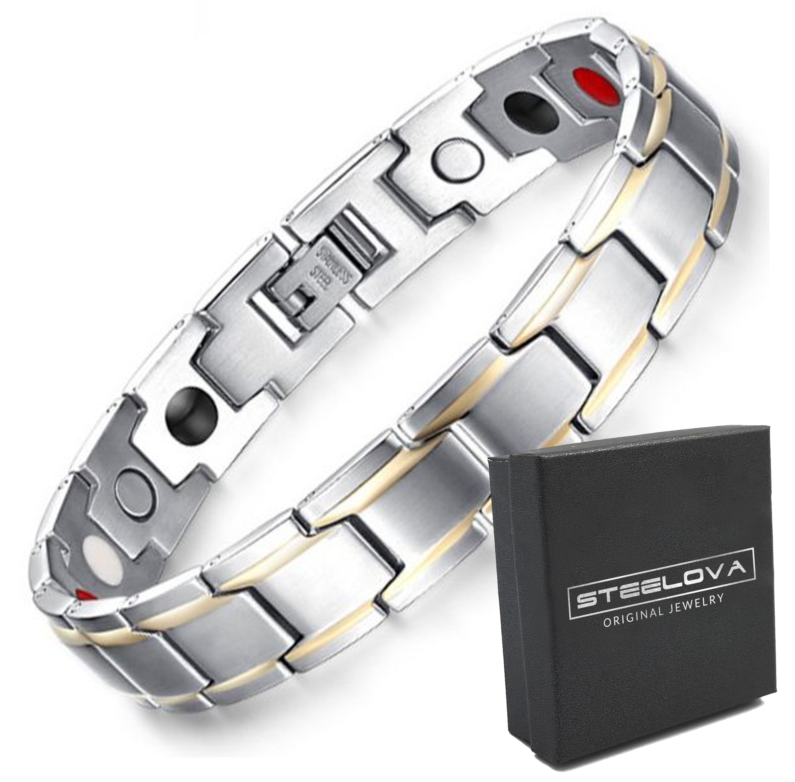 Zdravotní Náramek Z Ušlechtilé Oceli +bonus