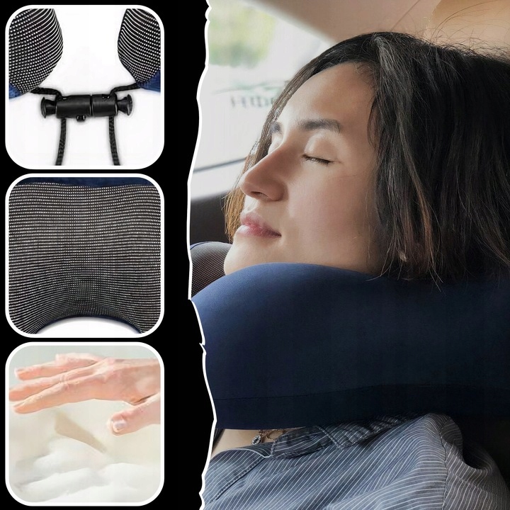 PODUSZKA PODRÓŻNA ROGAL NA SZYJĘ DO SAMOLOTU ZAGŁÓWEK PIANKA PAMIĘCIOWA Szerokość produktu 28 cm