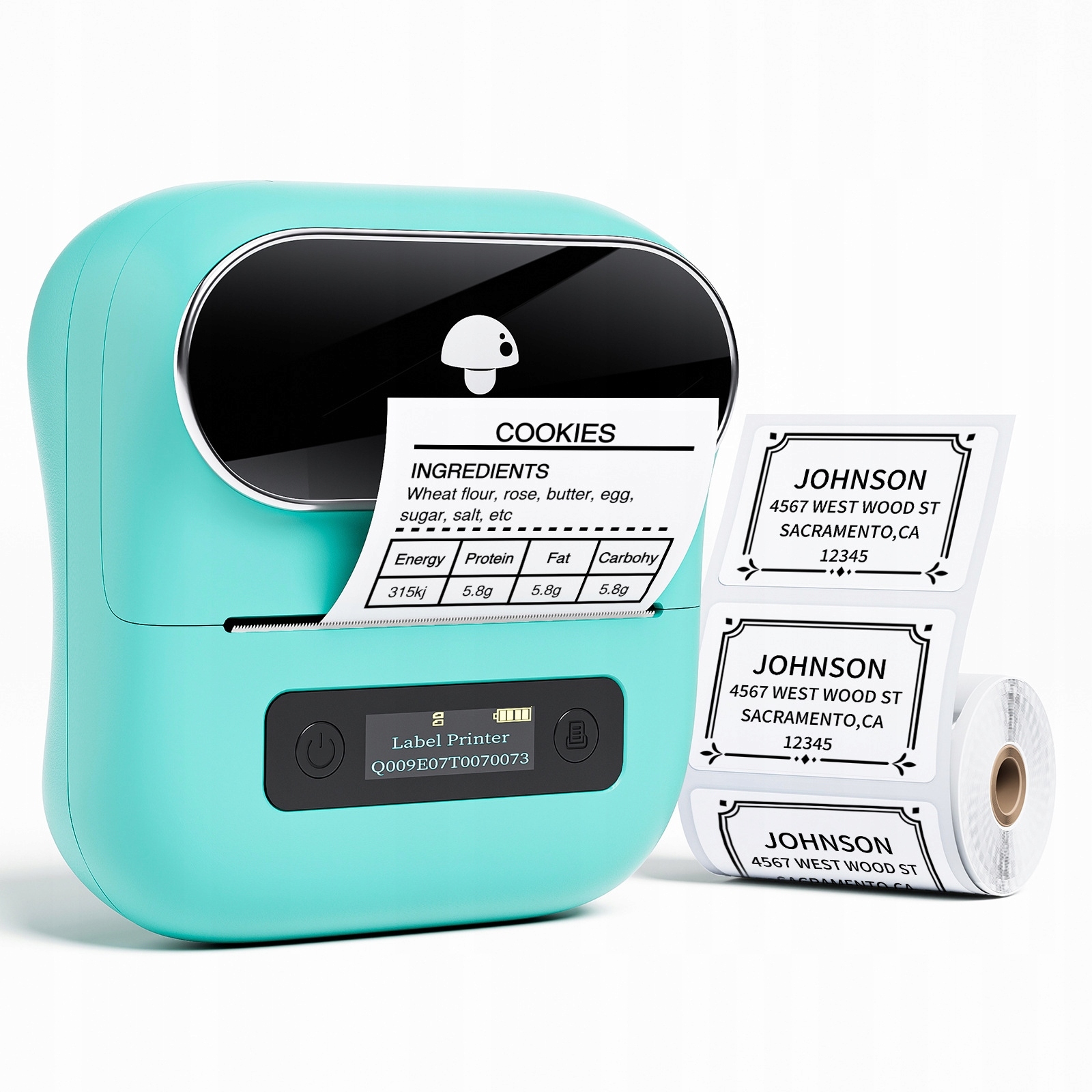 Phomemo M220 mini drukarka termiczna samoprzylepnych etykiet naklejek 80mm