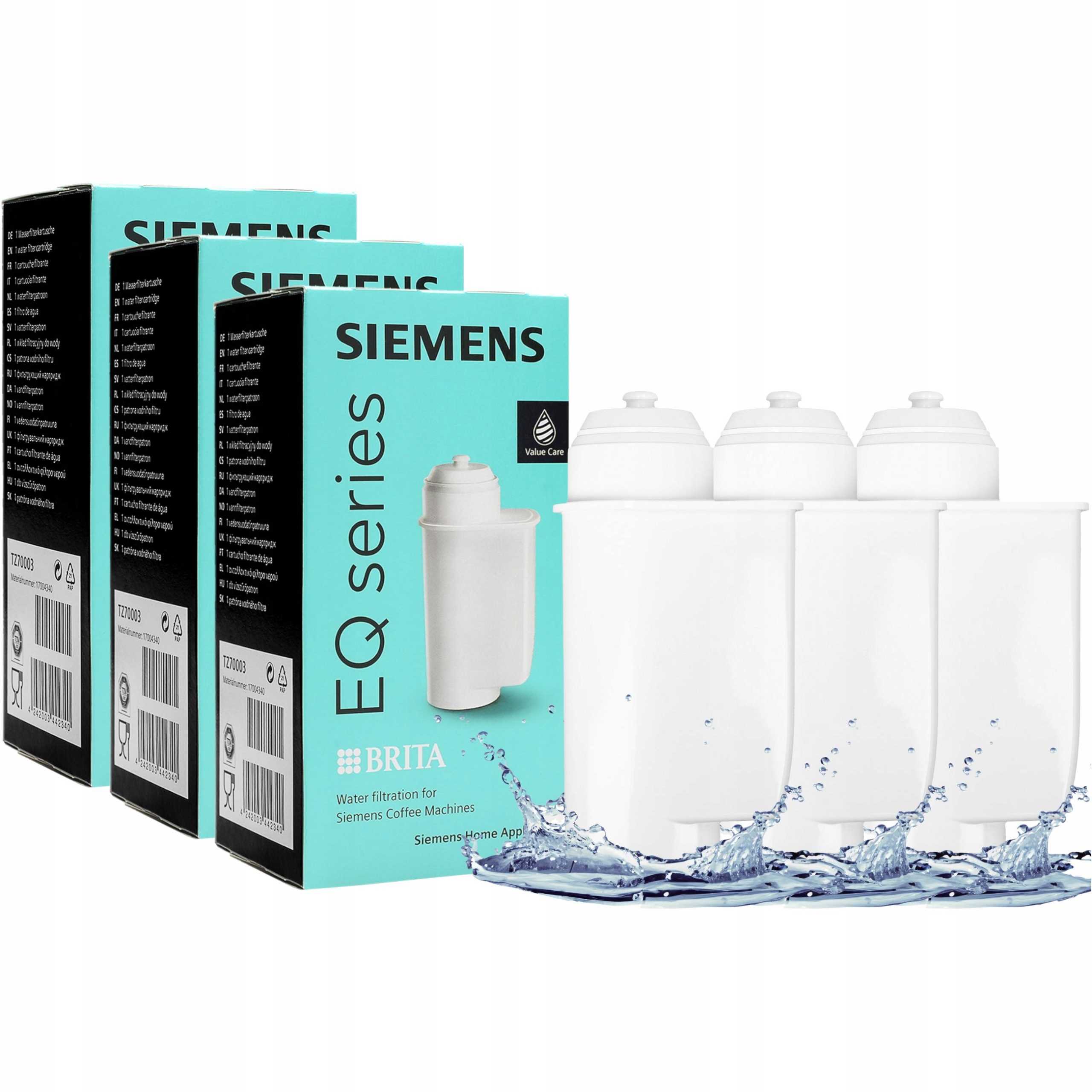 3x filtr wody do ekspresu Siemens TZ70003 oryginalne