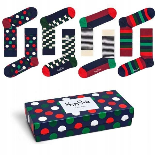 Pánské ponožky Happy Socks Ponožky dárek 4 páry velikost 36-40