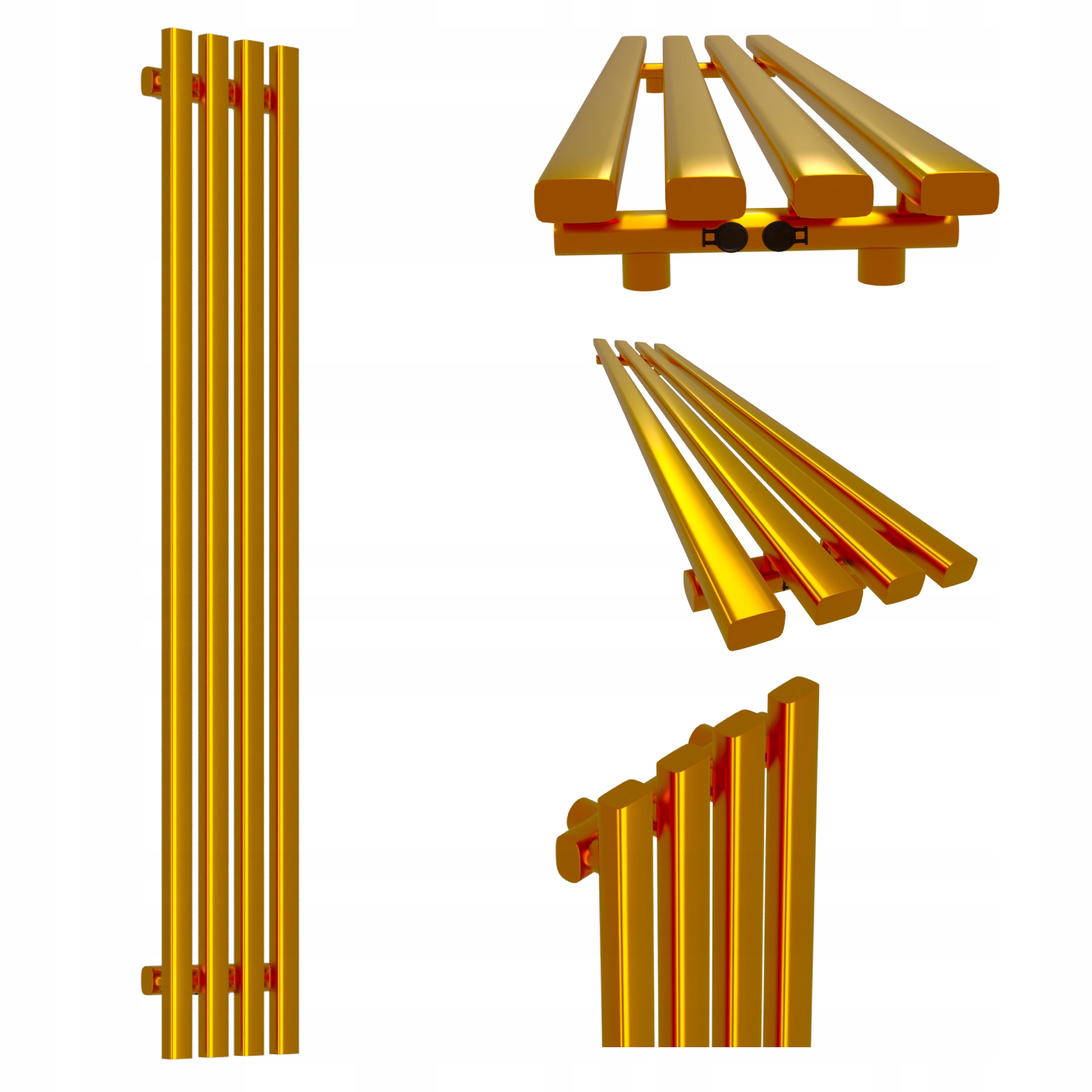 Dekorativní radiátor HORYZONT4 120x29 zlatý