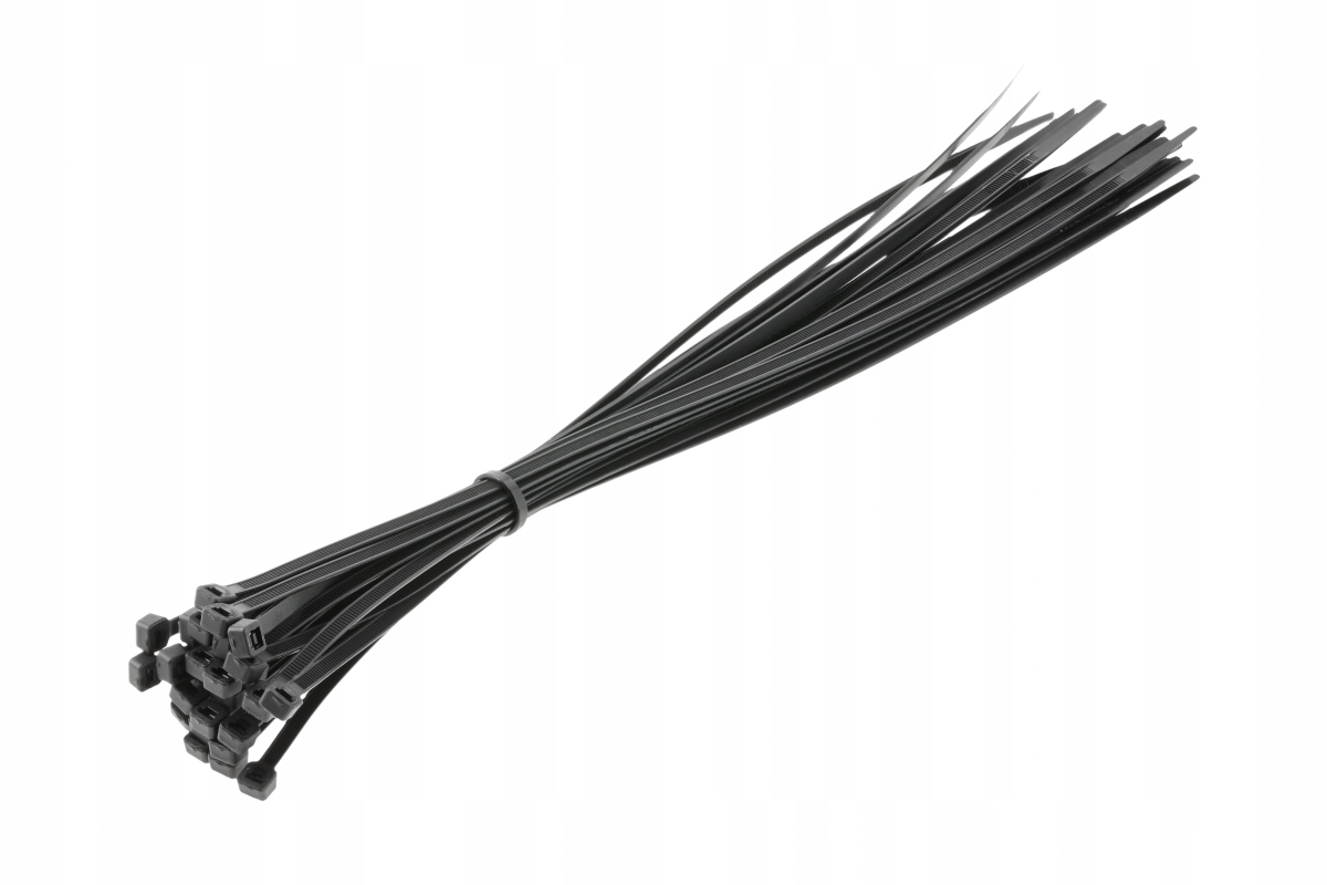 Opaska zaciskowa 4,8x370 25szt czarne HT2C713 Hogert