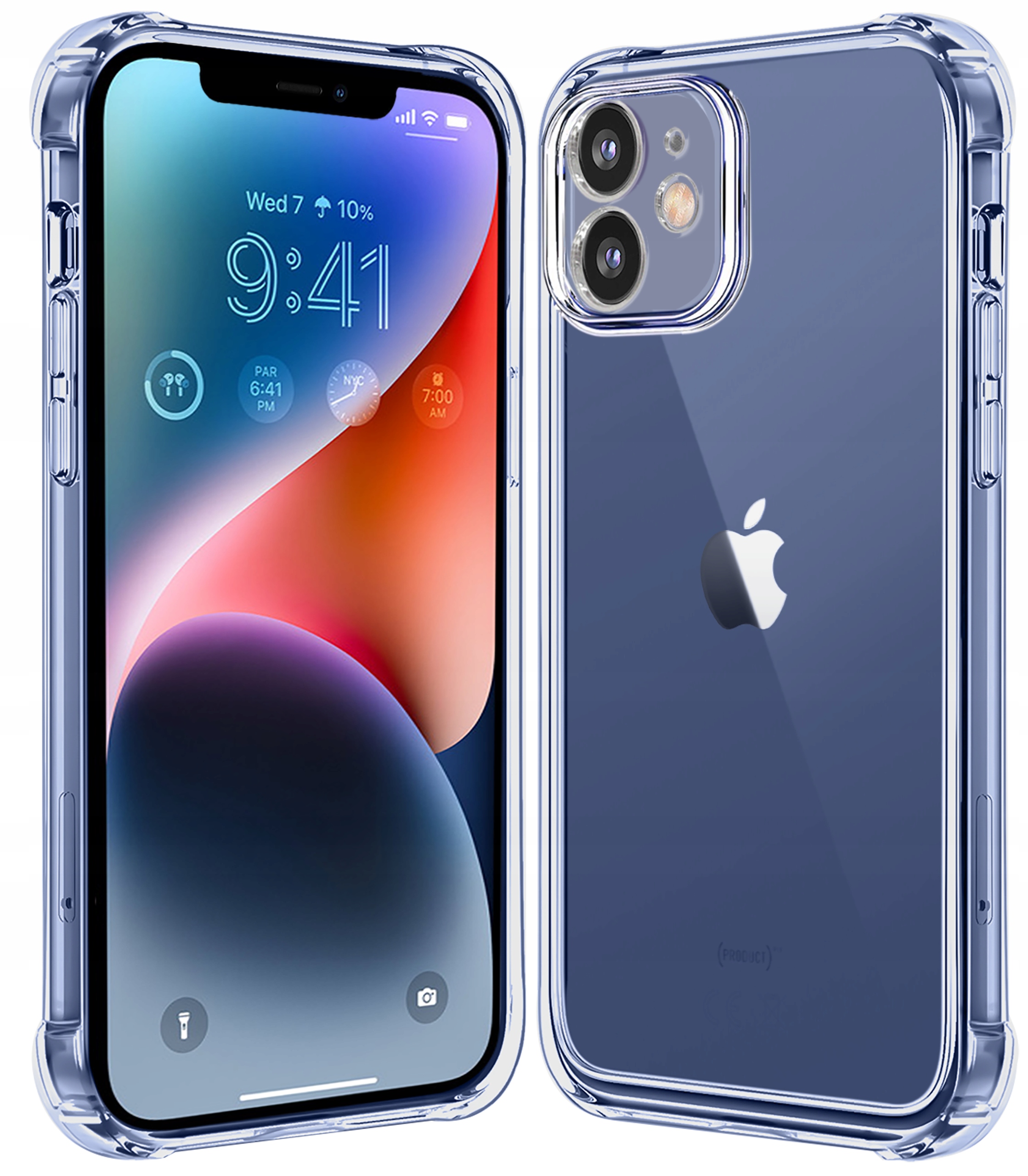 

Etui do iPhone 12 Anti-shock Clear Case Szkło 9H