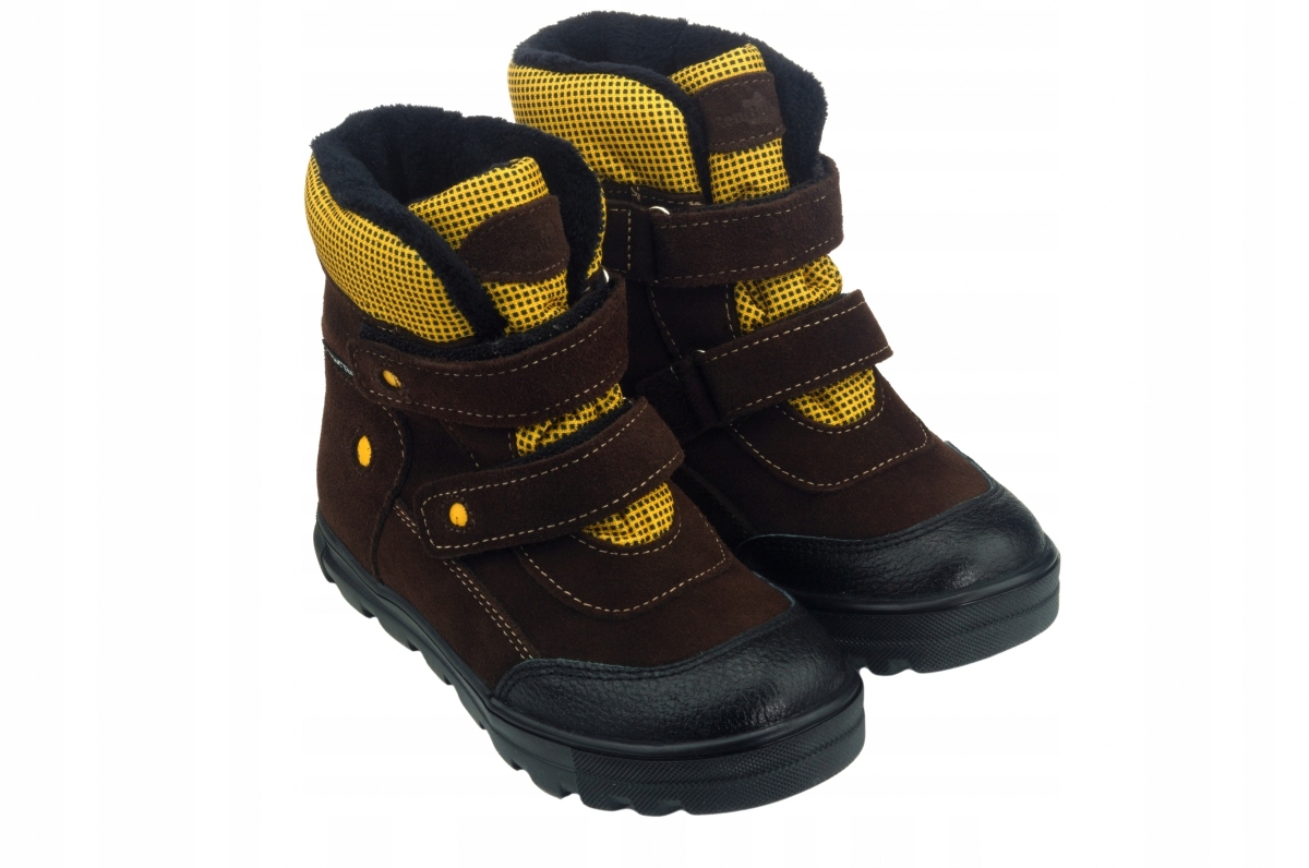 Buty zimowe Ren-but 22-3378 Rentex brąz/żółty 29