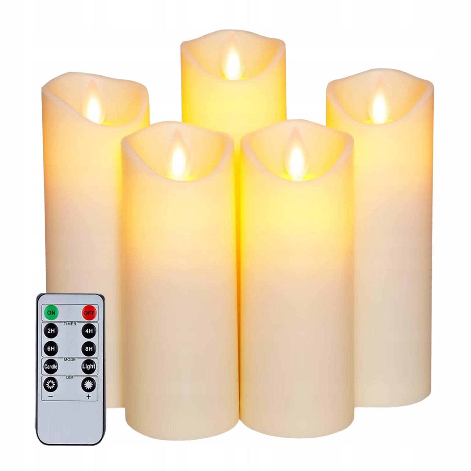 Led Vosková Svíčka Bezpečná Dekorace S Dálkovým Ovládáním Pro Každou Příležitost 5KS