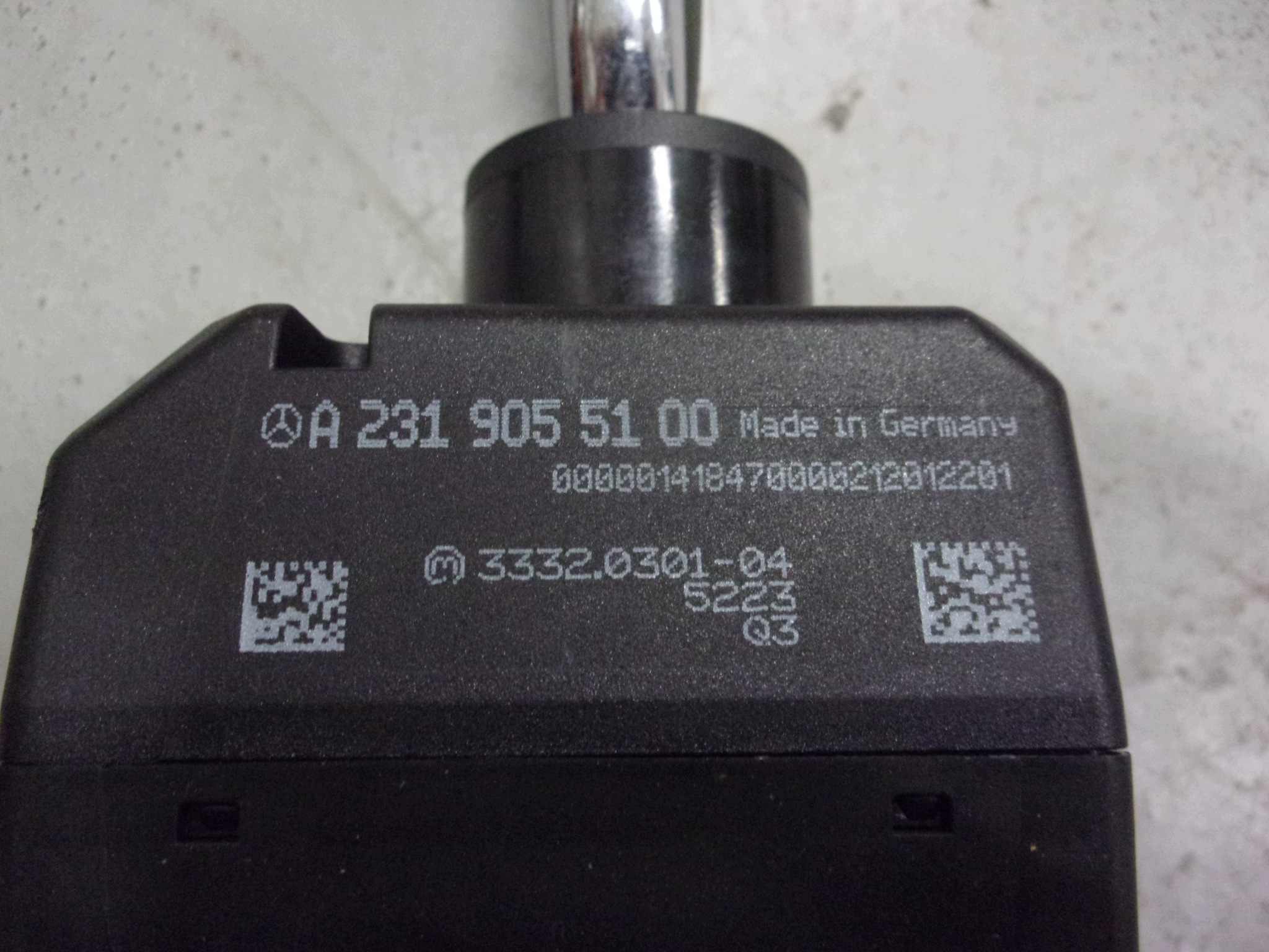 MERCEDES R231 SL231 SL400 ignition key A2319055100