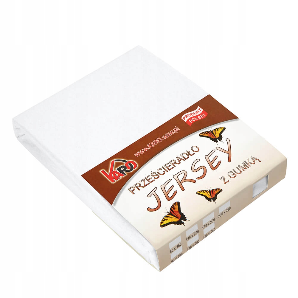 

Prześcieradło jersey z gumką 180x200 białe 001 gru