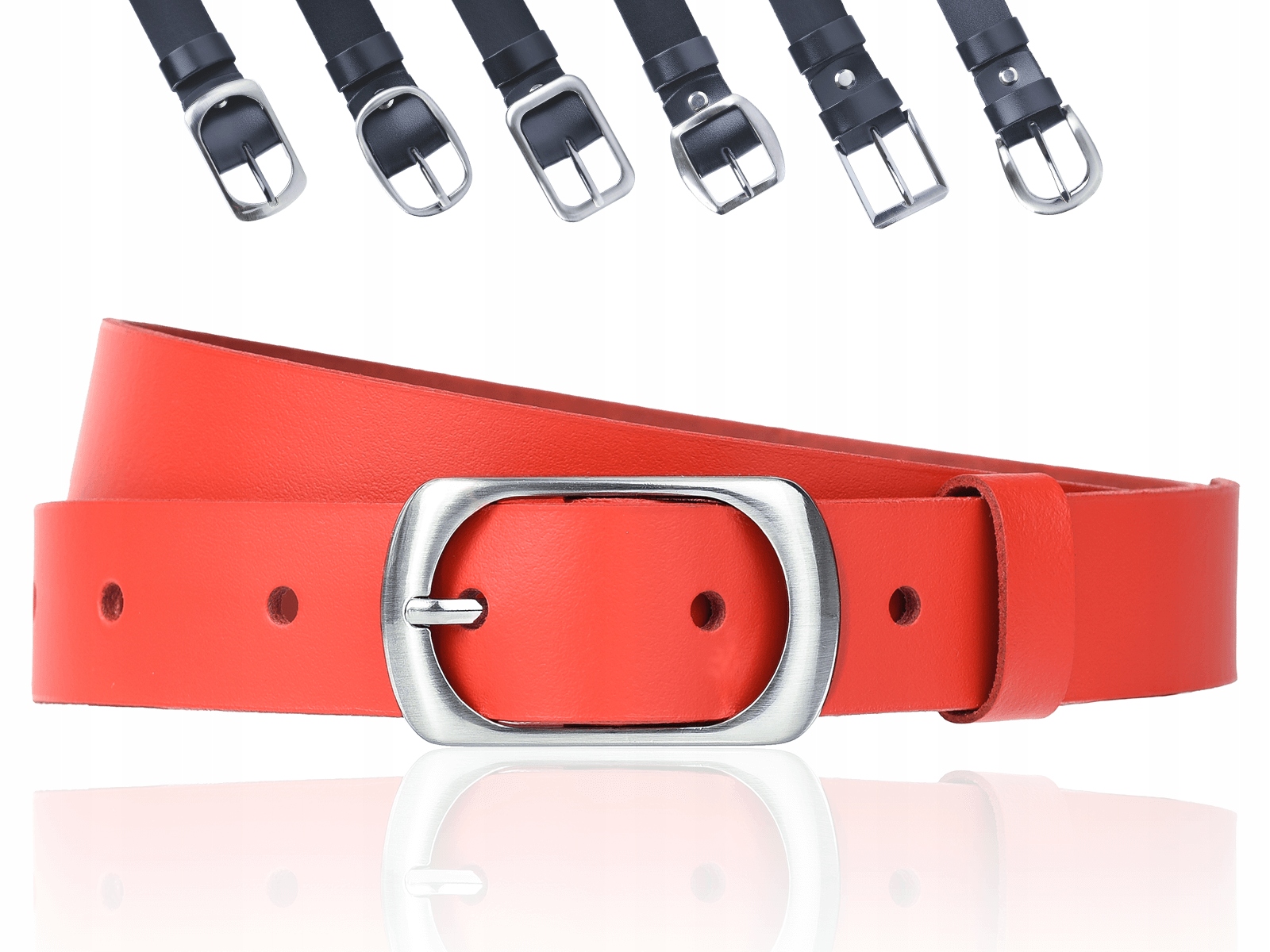 

Pasek do spodni Sepher Czerwony 3cm L (115cm)