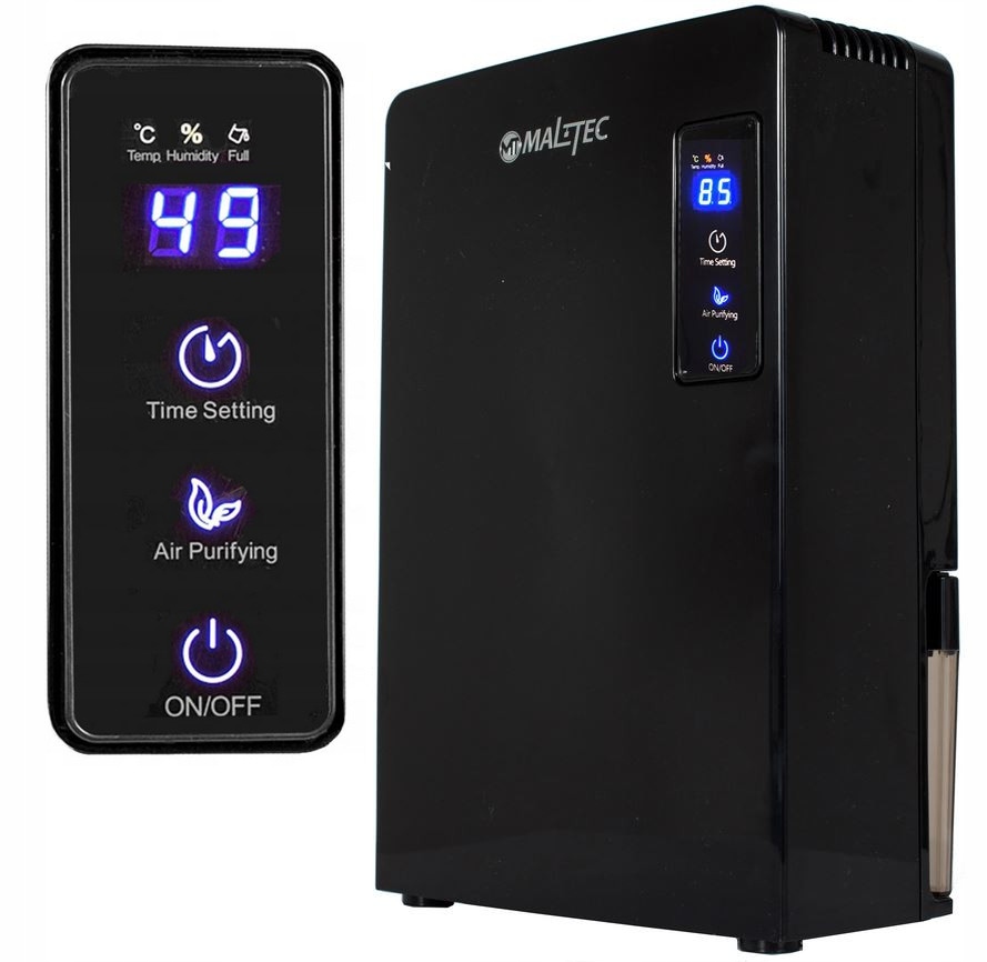 OSUSZACZ POWIETRZA POCHŁANIACZ WILGOCI CICHY WYDAJNY 0,7L ZBIORNIK 2,2L 90W Marka Maltec