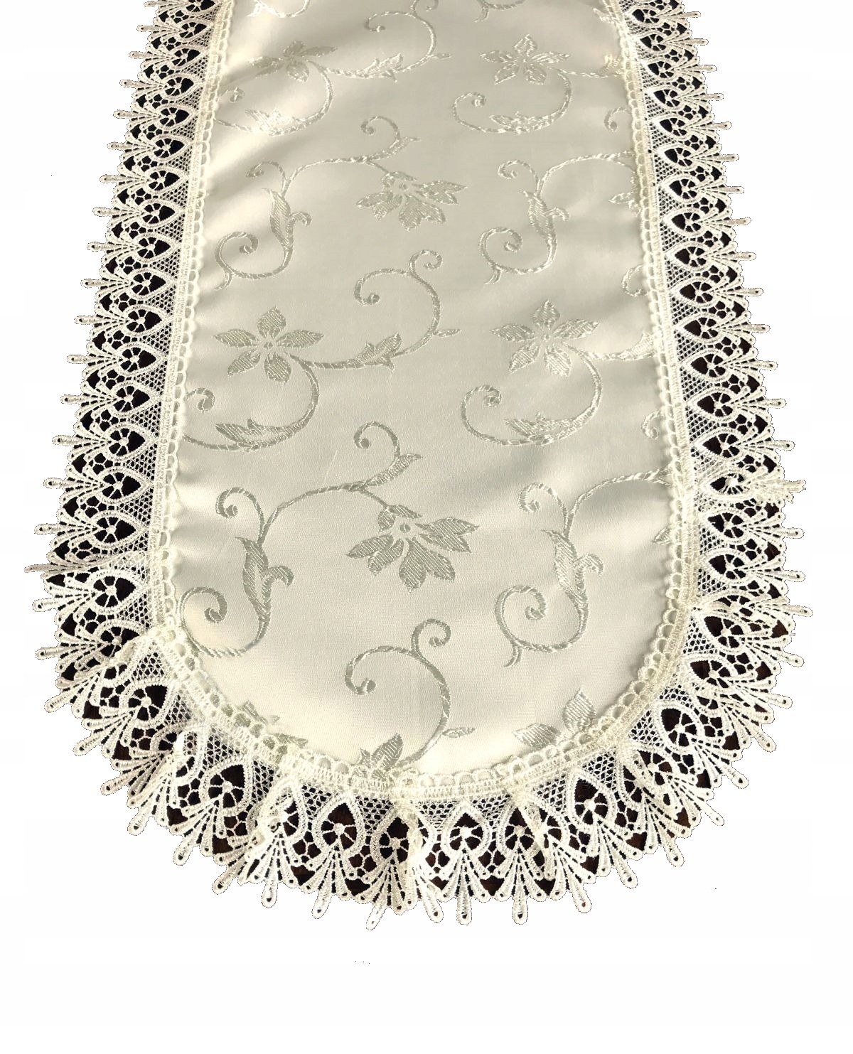 

Bieżnik Z Gipiurą 40x85 Krem Na Stół Dekoracyjny