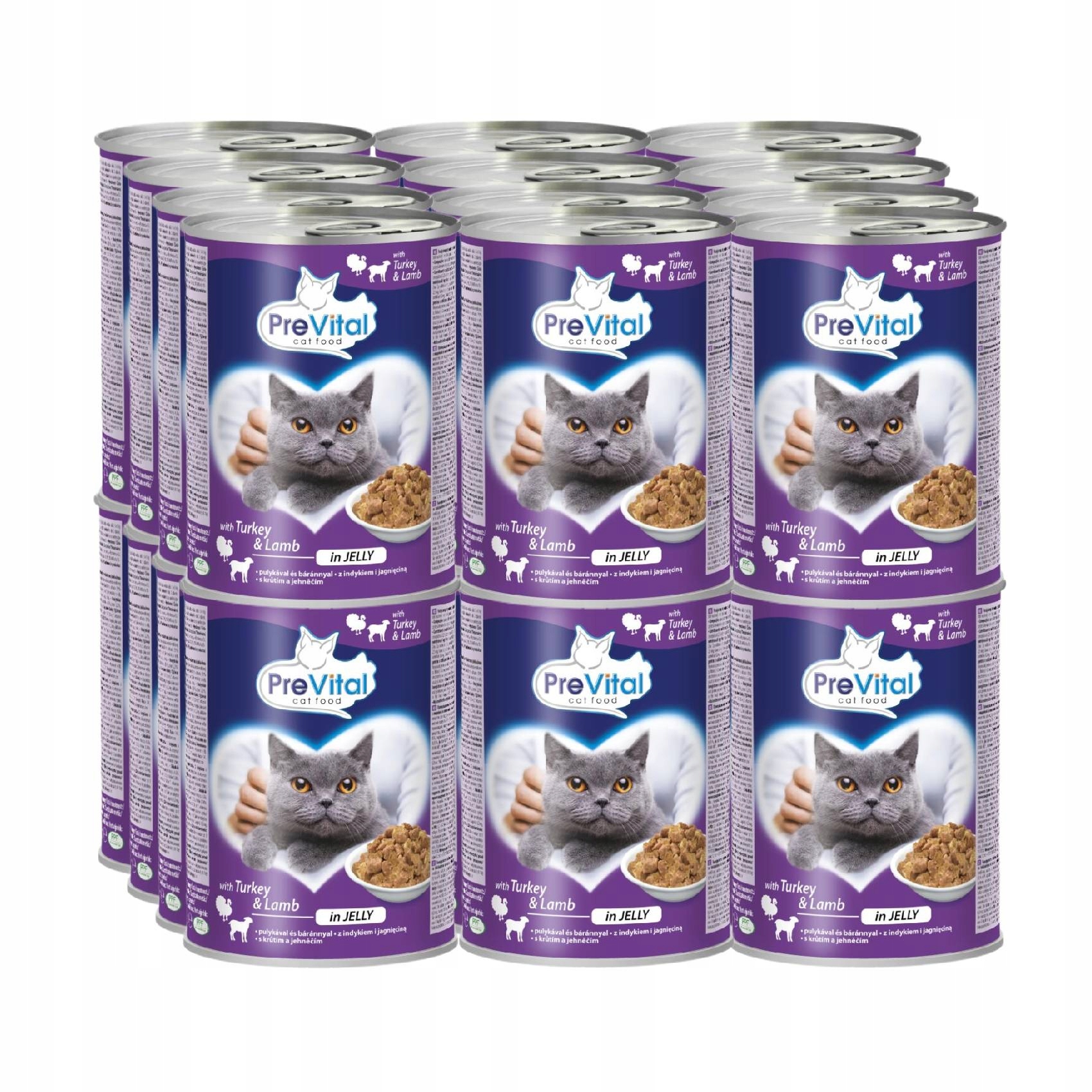 Levně Mokré Krmivo Pro Kočky Krůtím Krůta Jehněčím 24X415G