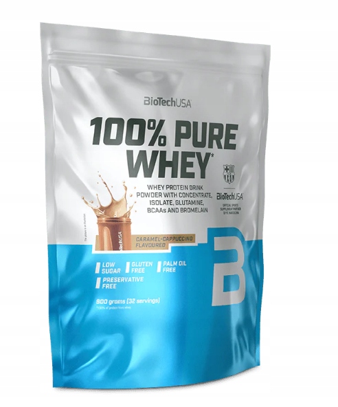 BioTech Usa 100% Pure Whey 900 g Caramel Cappucciono Wpc Protein
