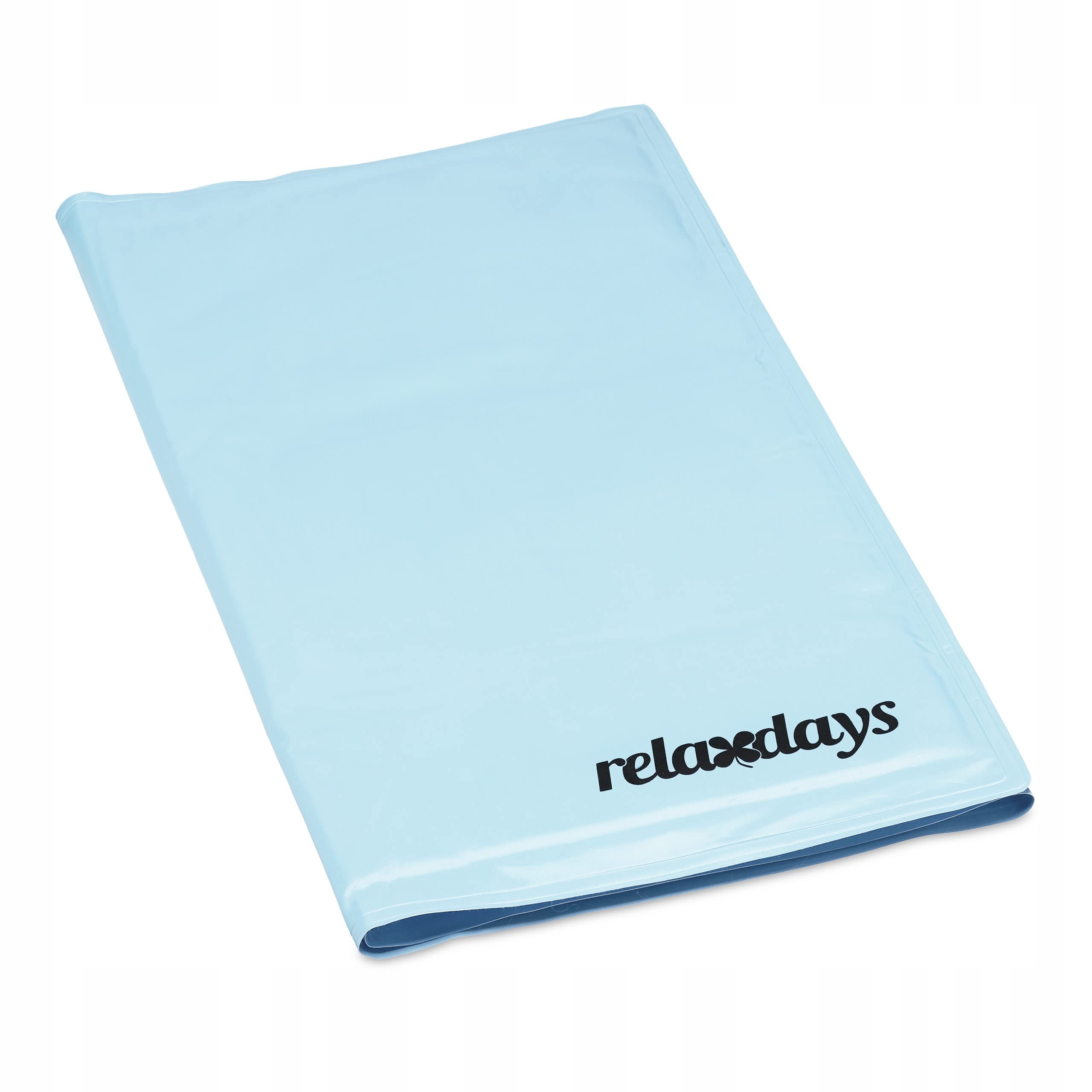 Levně Relaxdays chladicí podložka 50×90 cm pro psa a kočku, gelová, světle modrá