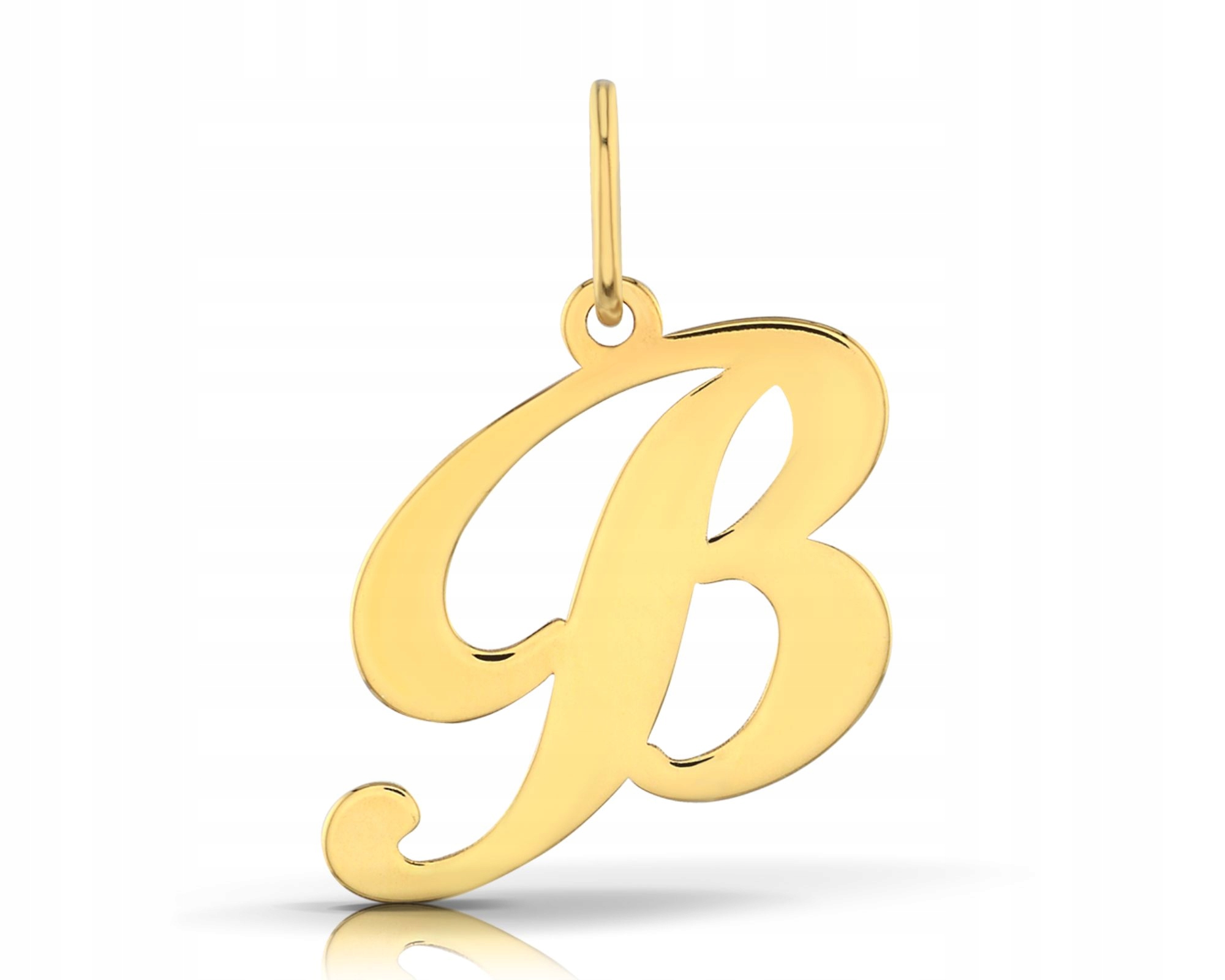 Zlatý přívěsek na Řetízek Zlatý Přívěsek Písmeno B ozdobné 585 Liter