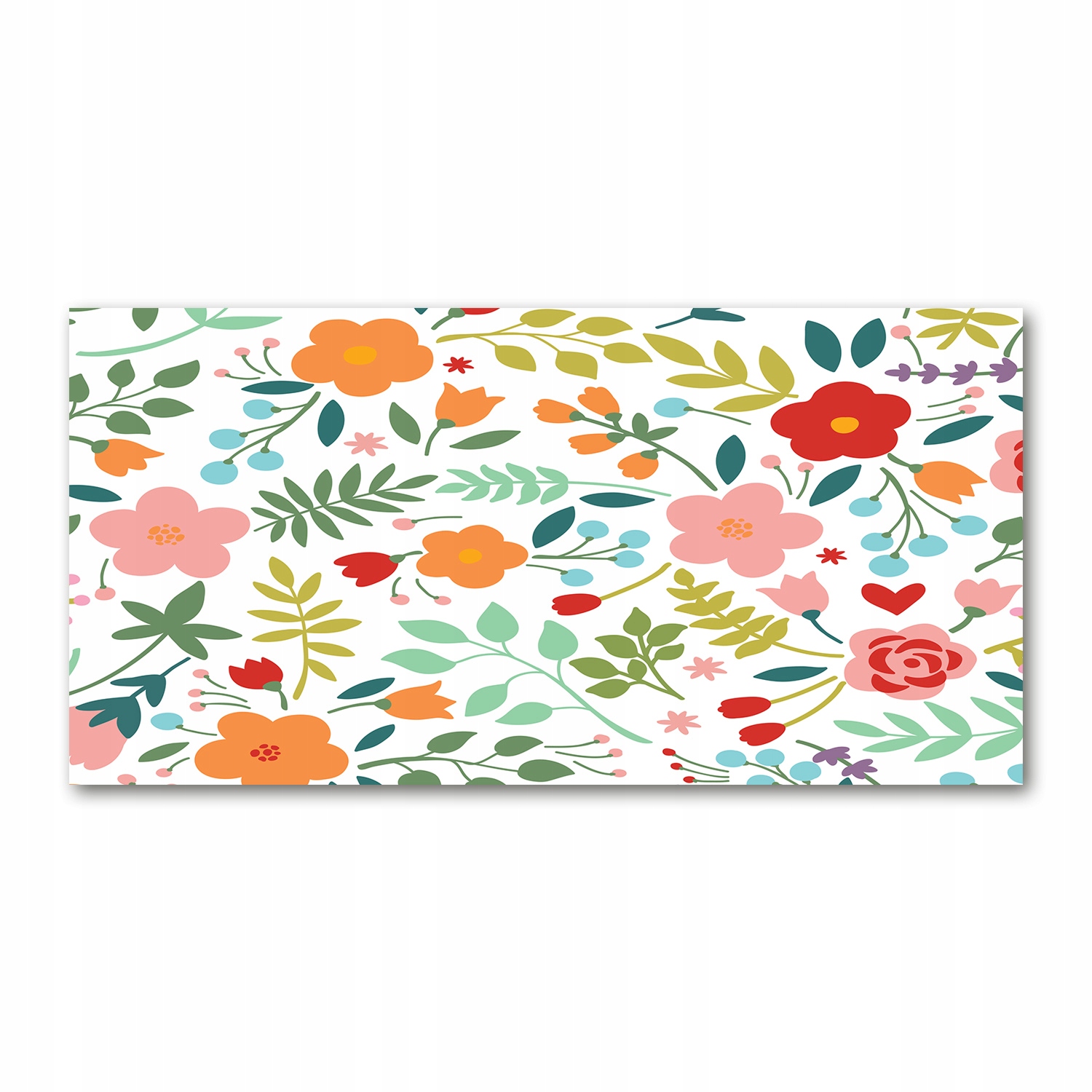 

Foto obraz akrylowy Kwiaty ilustracja 140x70 cm