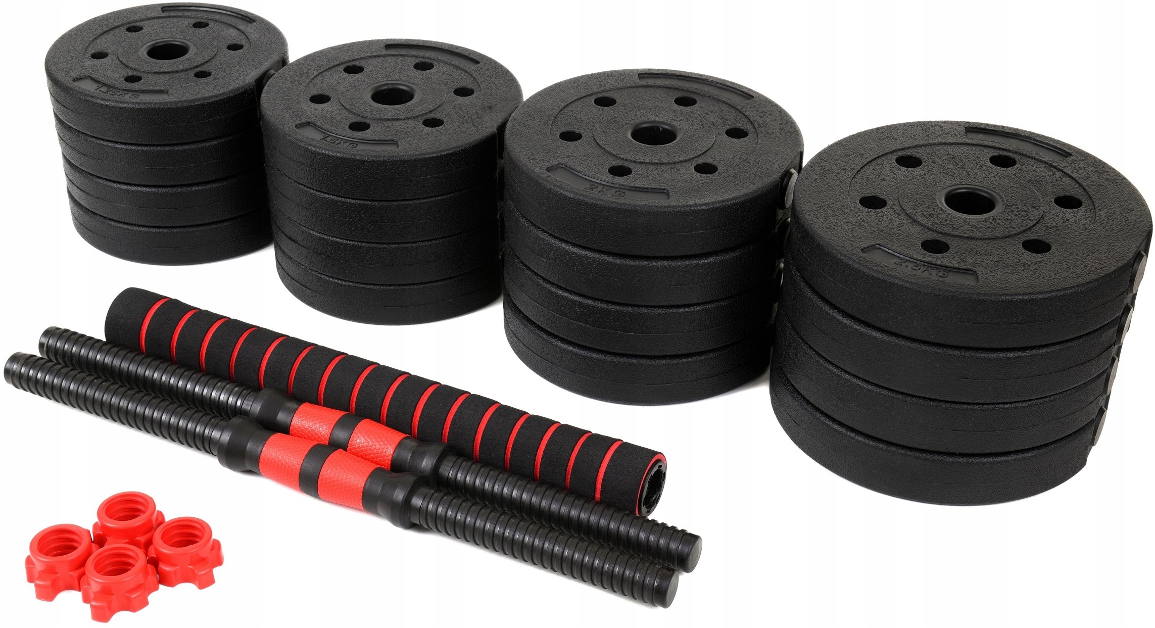 HANTLE REGULOWANE 2x15KG ZESTAW 30KG SZTANGA + GRYFY Typ regulowane