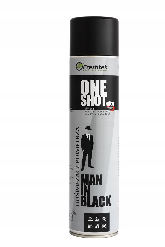 

Freshtek One Shot Man In Black 600ml Odświeżacz
