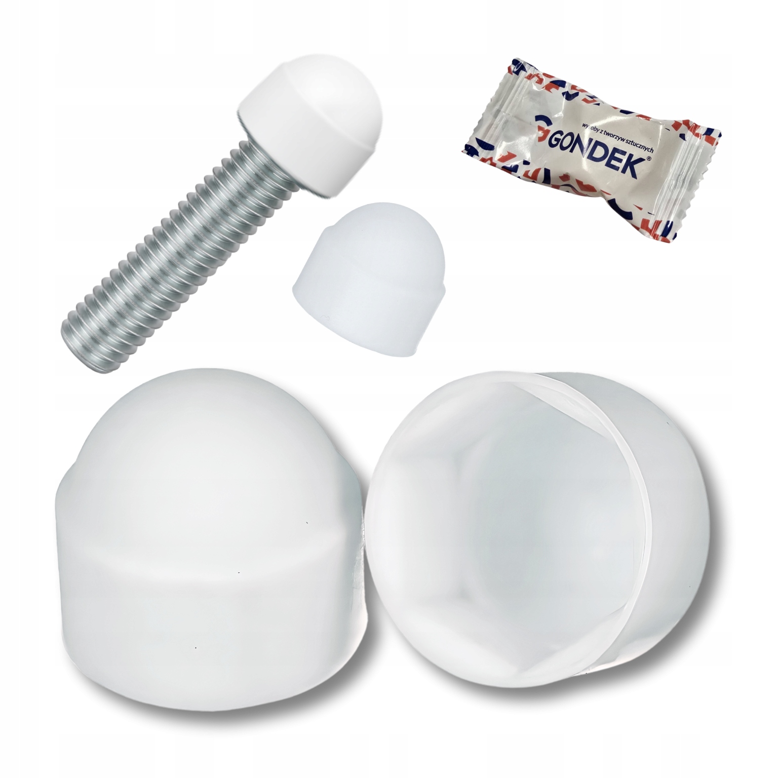 Záslepka šroubu M22/32 kryt Bílá RAL9016 poklice krytka 100 Ks