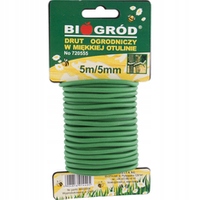 

Biogród drut ogrodniczy w miękkiej otulinie 5mx5mm