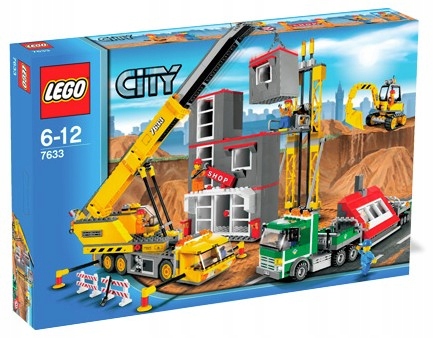 Klocki Lego City Zestaw Plac Budowy Dźwig Koparka 7633