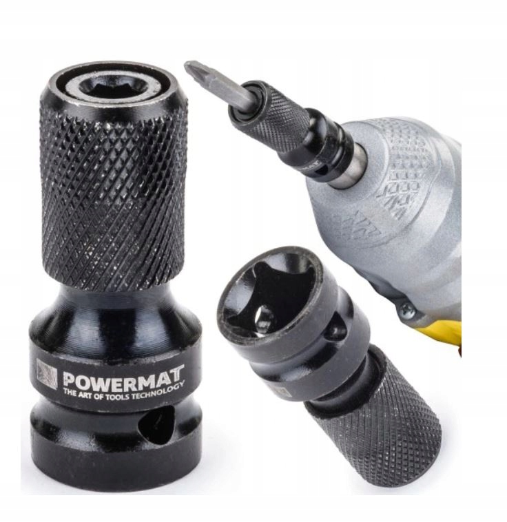 Adapter UDAROWY 1/2 Cala Kwadrat na 1/4 Cala HEX