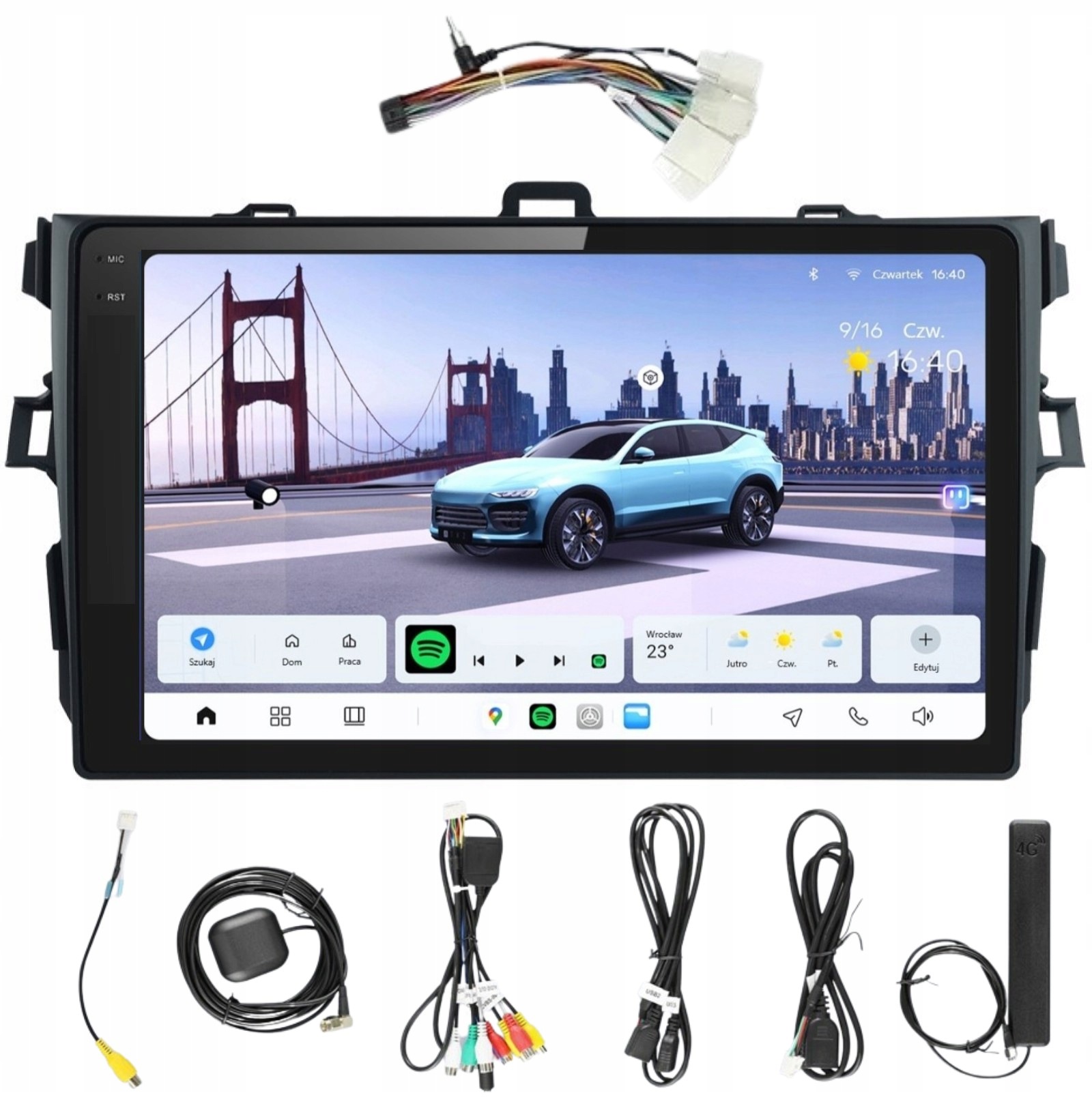 Aura Ai Navigácia Android Toyota Corolla X 10 8/256 Gb Lte Dsp Carplay