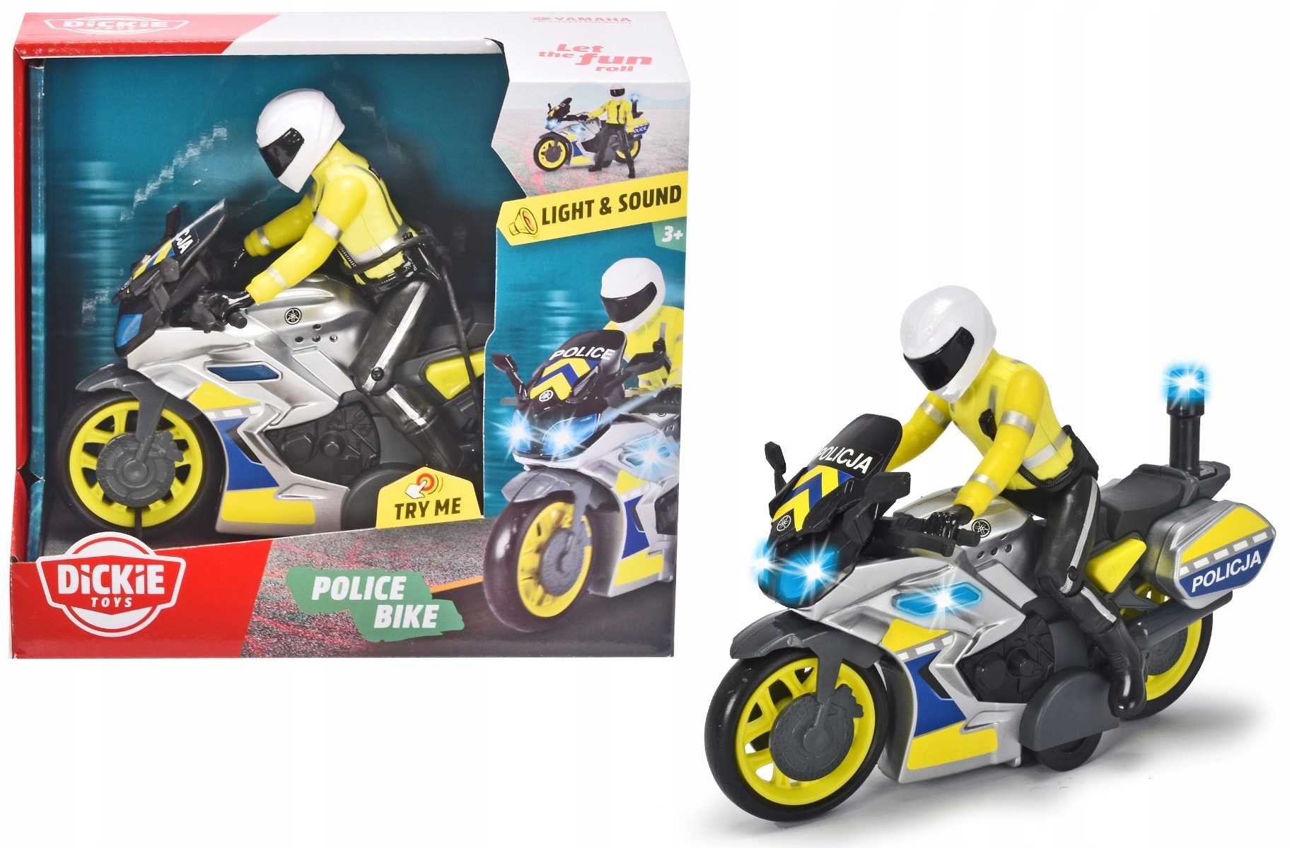 Motocykl Policyjny SOS 17 cm 203712018 Dickie Toys Rodzaj pojazdu Motory