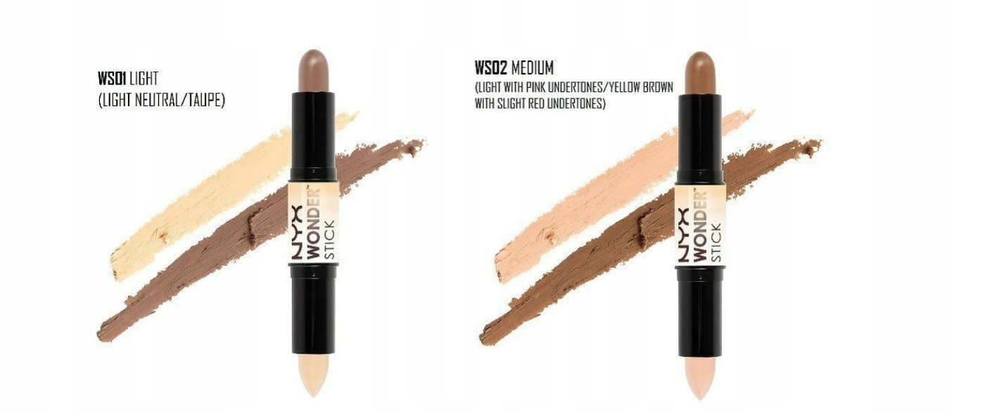 NYX SZTYFT DO KONTUROWANIA 02 MEDIUM Odcień mix odcieni