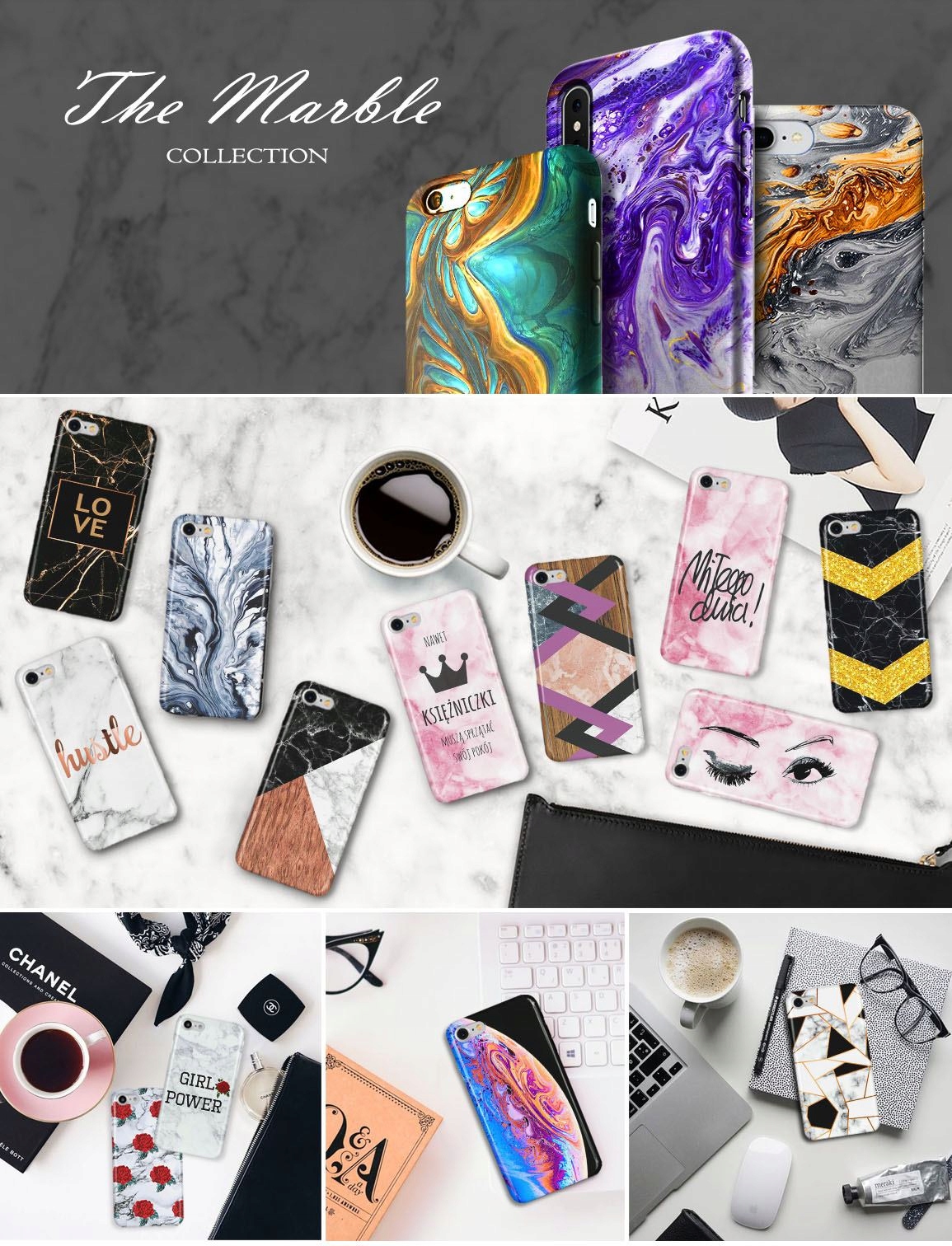 ETUI DO SAMSUNG GALAXY A51 WZORY CASE + SZKŁO Marka Inna