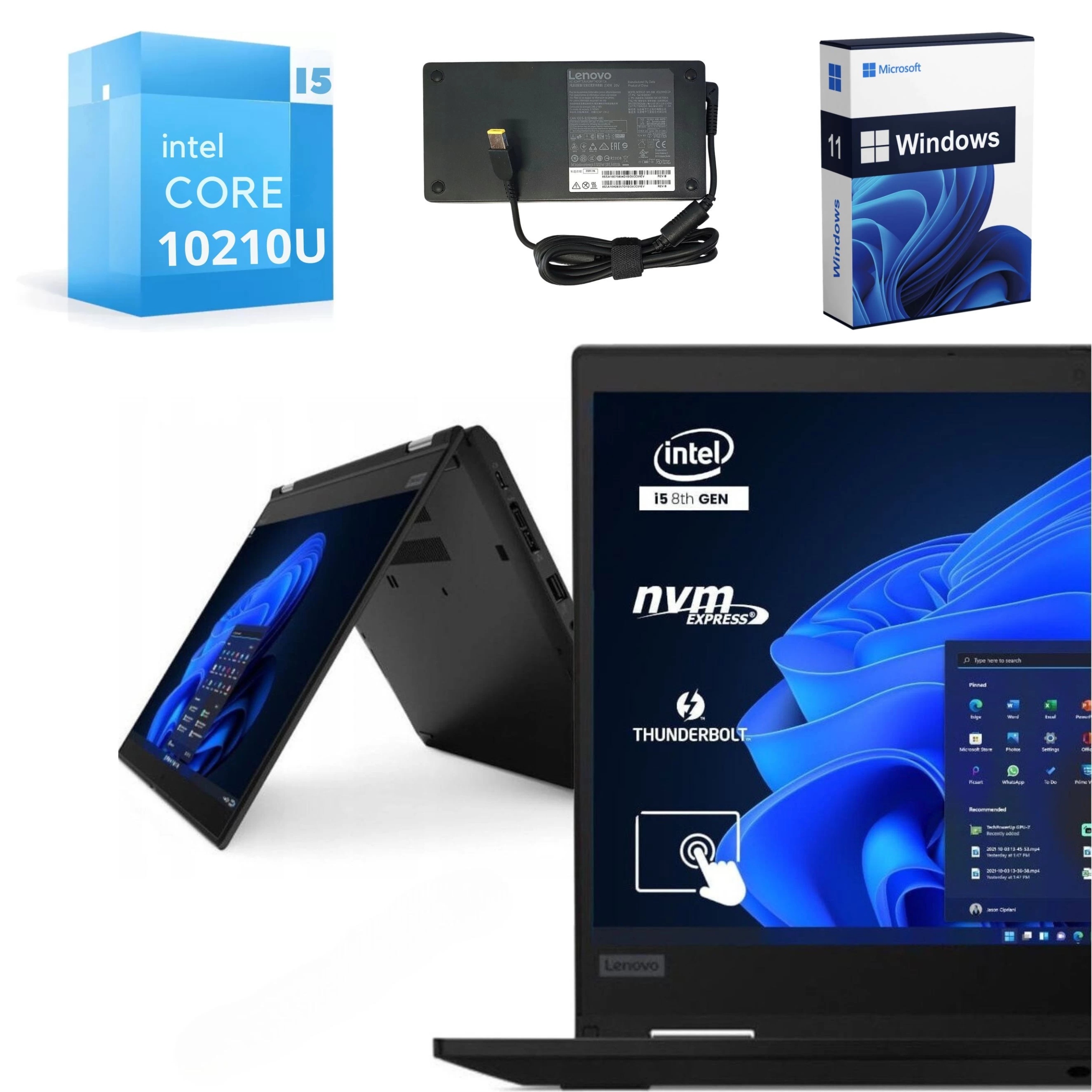 LAPTOP Lenovo ThinkPad x390 Yoga 2w1 i5-8265U 8GB 256GB SSD