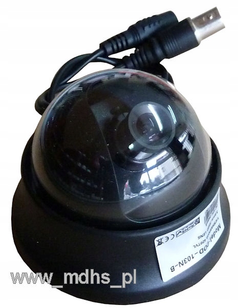 MINI KAMERA KOPUŁKOWA 420 TVL CCD, PAL, CIEMNA Model COD103NB