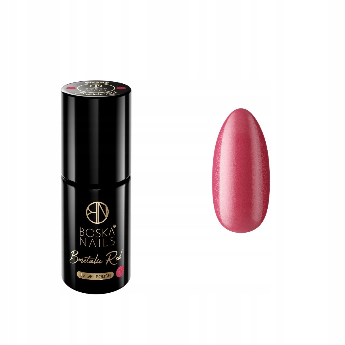 

Lakier hybrydowy Boska Nails BMetalic Red no 395