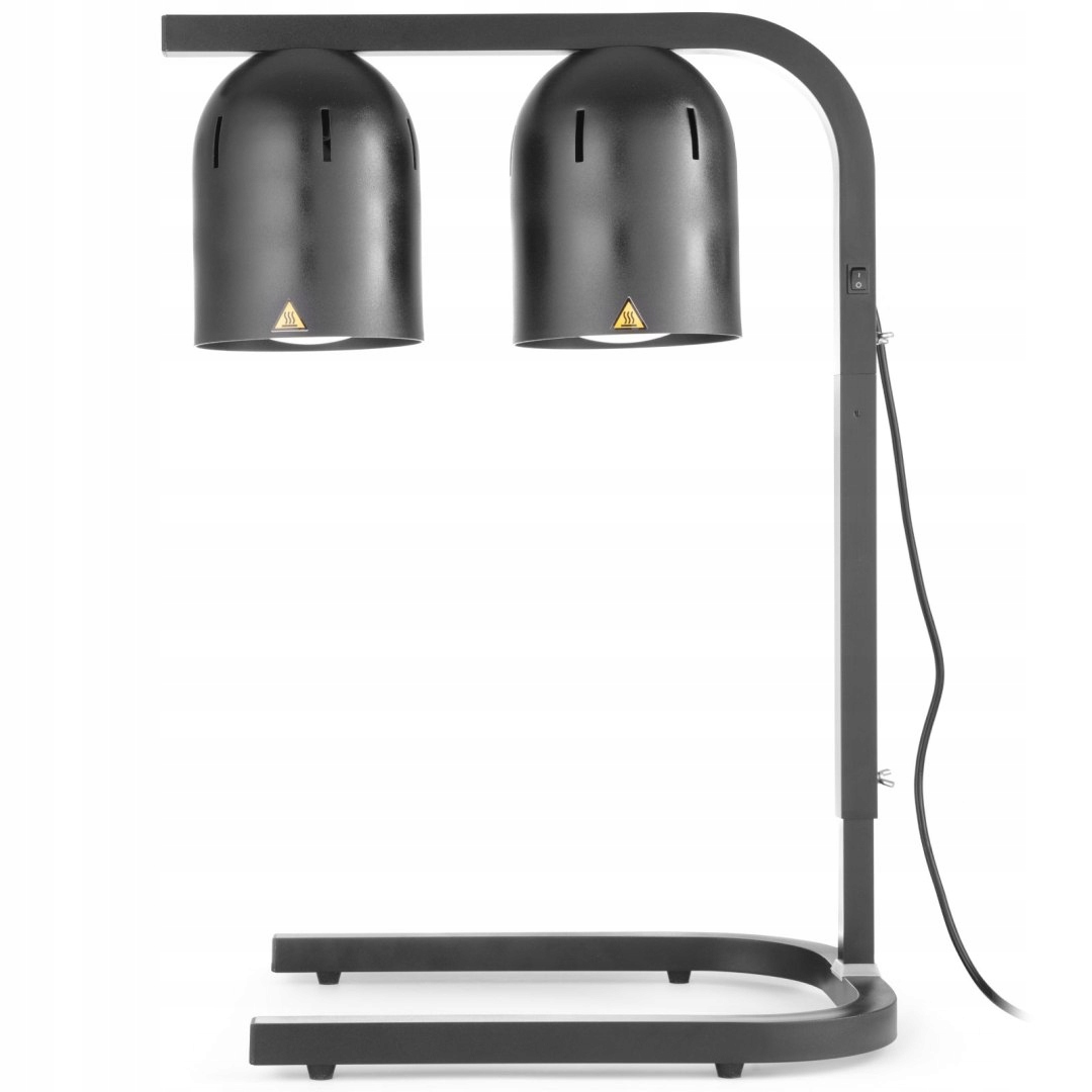 Ohřívací lampa na ohřívání hranolků, černá, 500 W Hendi 273913