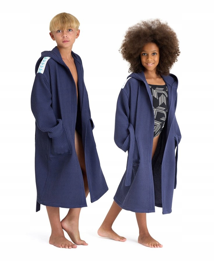 Koupací župan do bazénu po tréninku pro děti Arena Wafle Hooded 116 cm