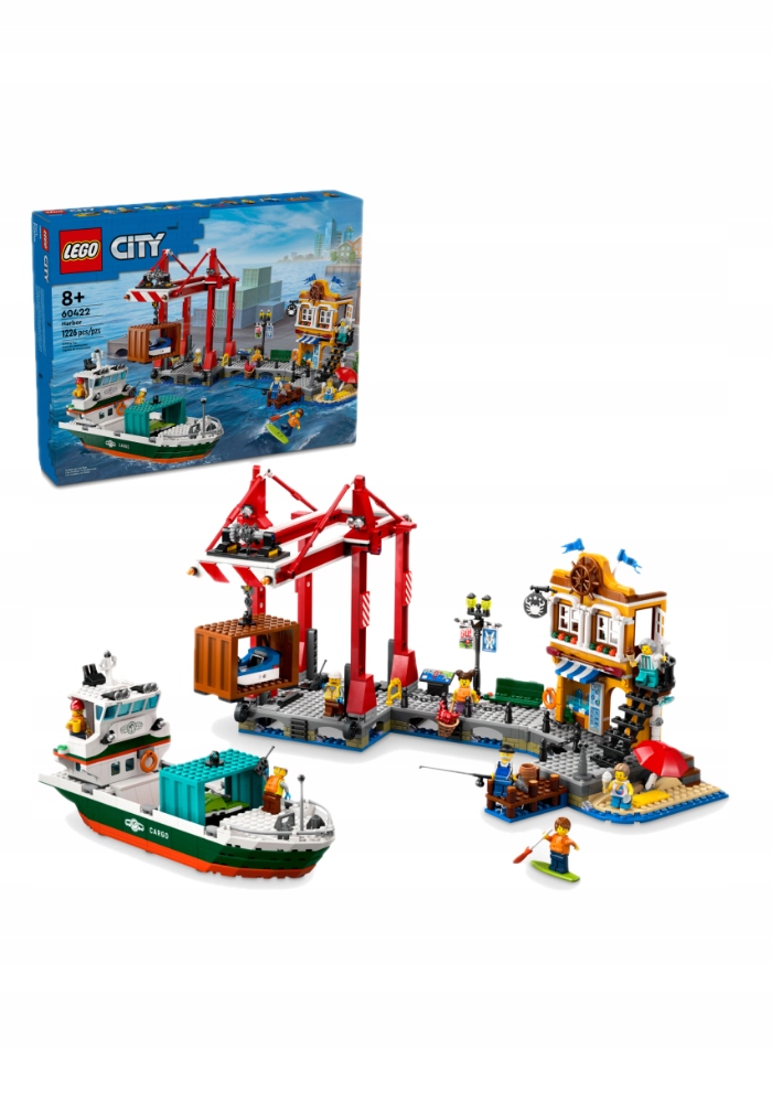 Lego City Přímořský přístav s nákladní lodí 60422