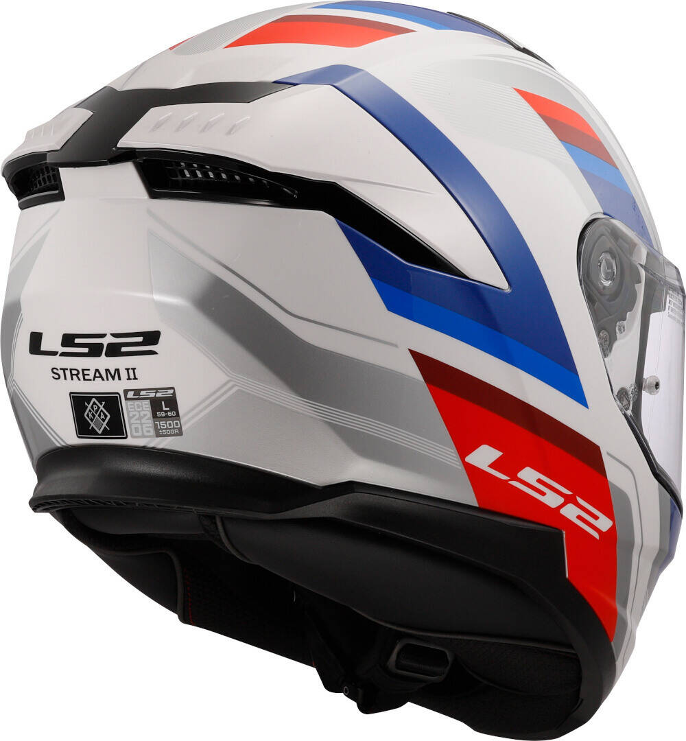 Kask LS2 FF808 STREAM II Vintage White Blue Red rozm. M Rozmiar M