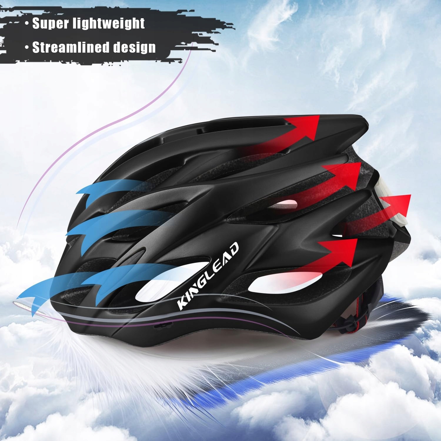 Kask rowerowy Shinmax HT-10 r. M/L 57-62CM LAMPKA LED CZARNY Typ kasku MTB