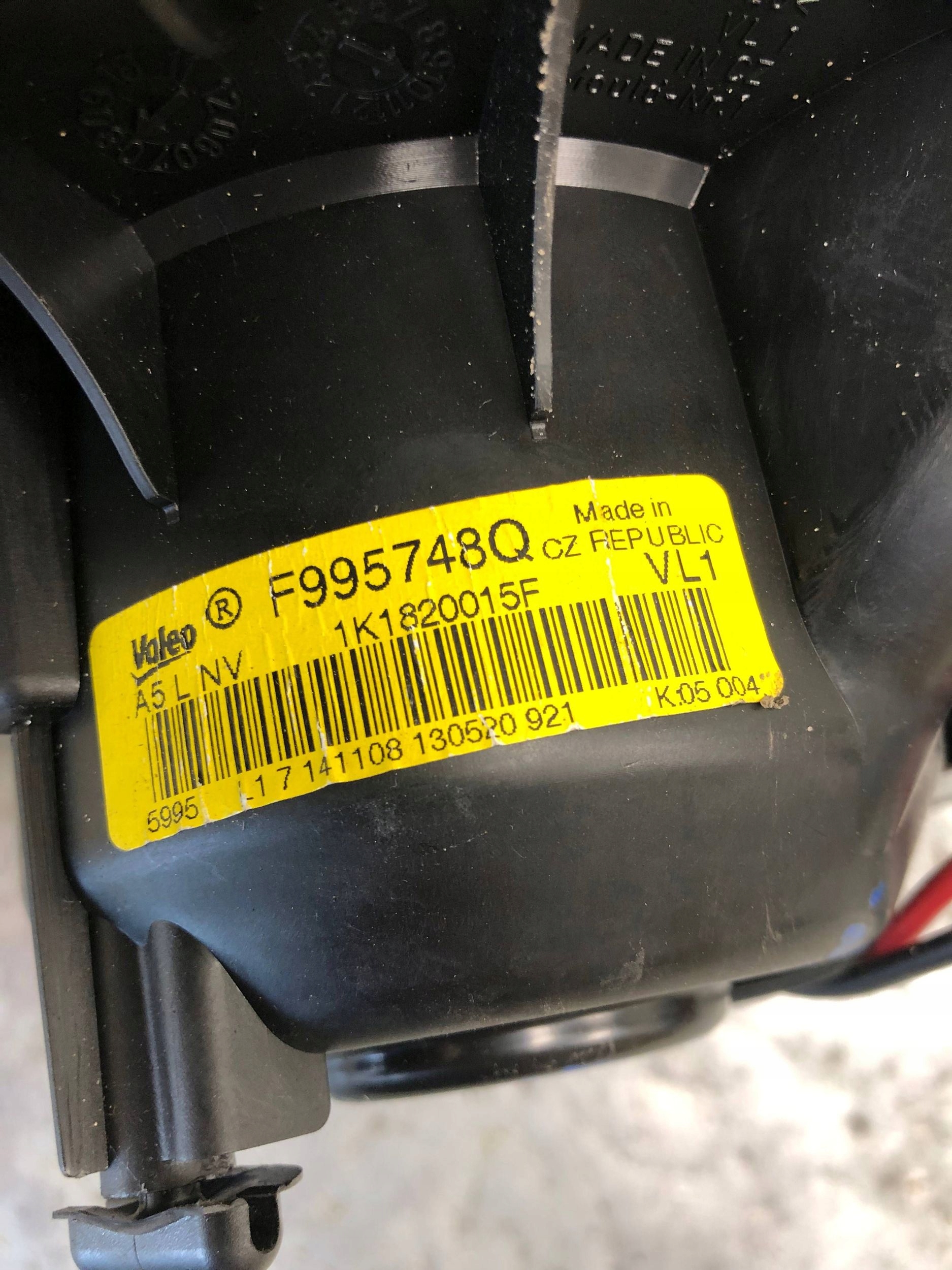 DMUCHAWA Lüfter VW SKODA 1K1820015F 3C0907521D