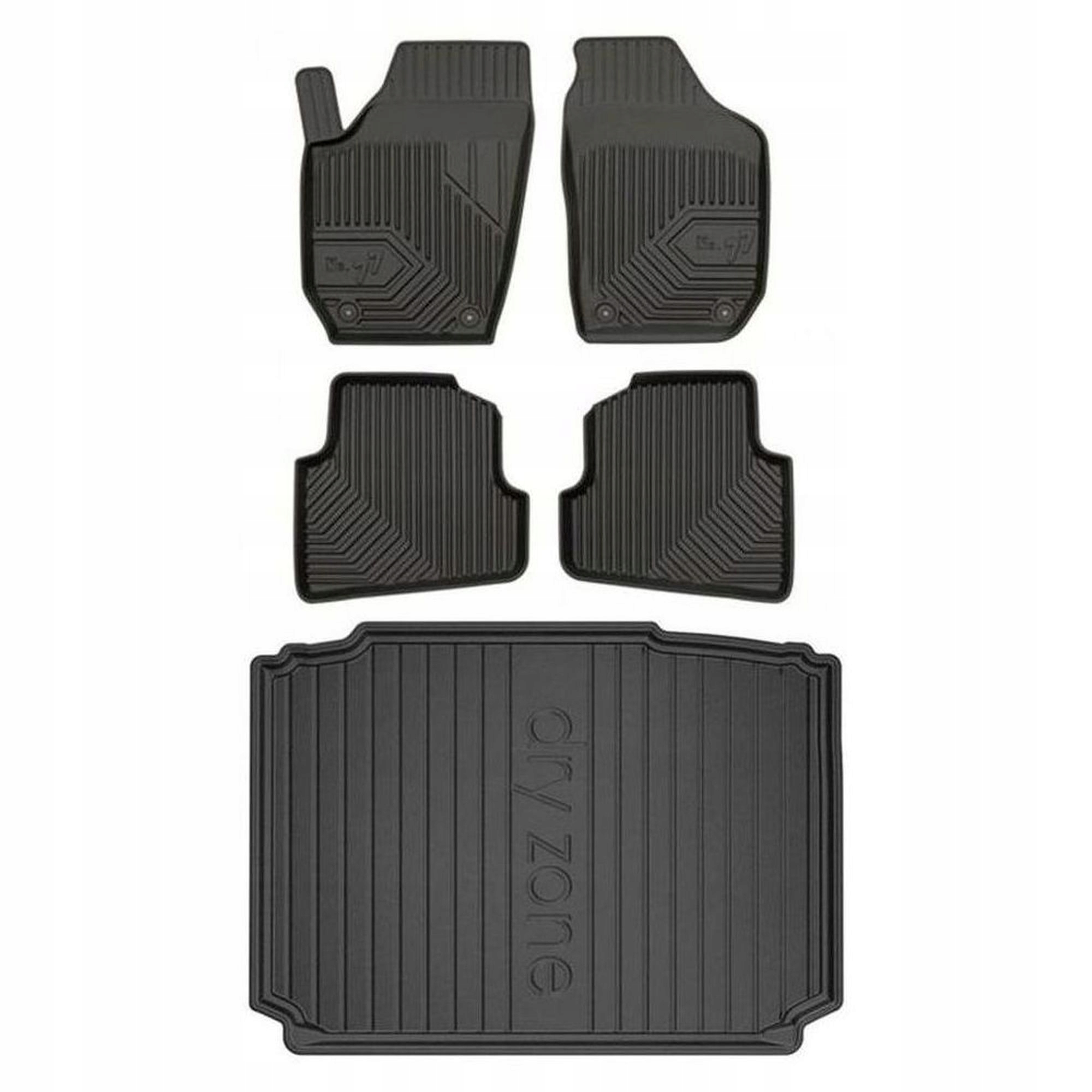 Gumová sada kobercov a rohoží Škoda Fabia II 2006-2014