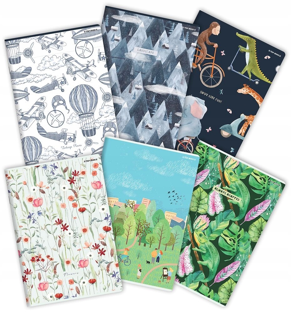 

Zeszyt Top 2000: A4, 32k linia podwójna kolorowa