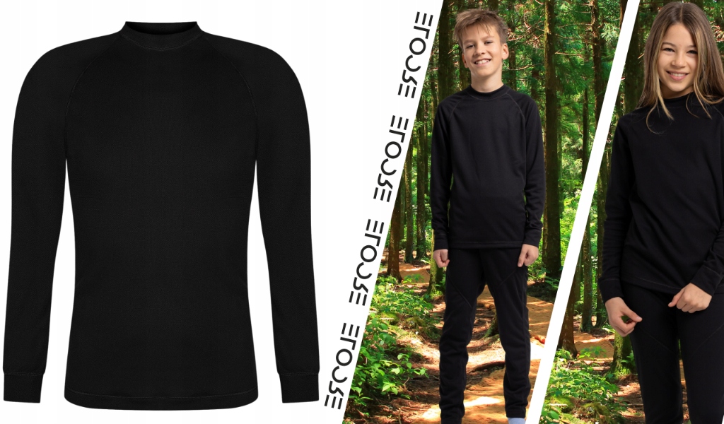 ODZIEŻ TERMICZNA DZIECIĘCA 152 BLUZA CIEPŁA Z MESZKIEM ODDYCHAJĄCA WYGODNA EAN (GTIN) 5905811403277