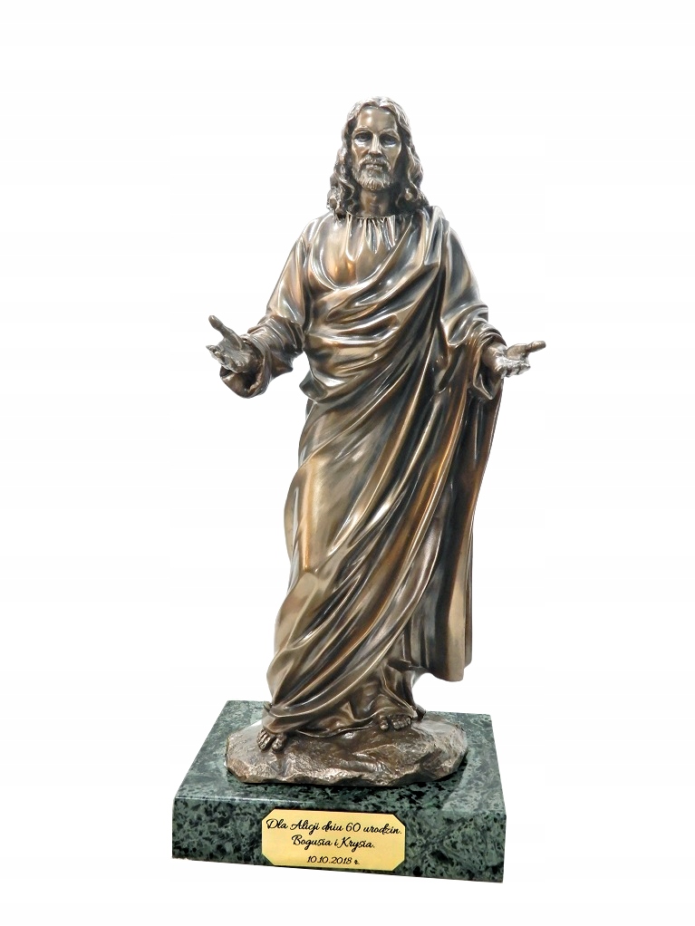 JEZUS CHRYSTUS Z OTWARTYMI RAMIONAMI MARMUR v