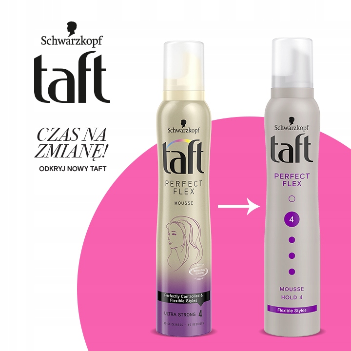 Taft Perfect Flex Pianka do włosów 200ml Linia Perfect Flex