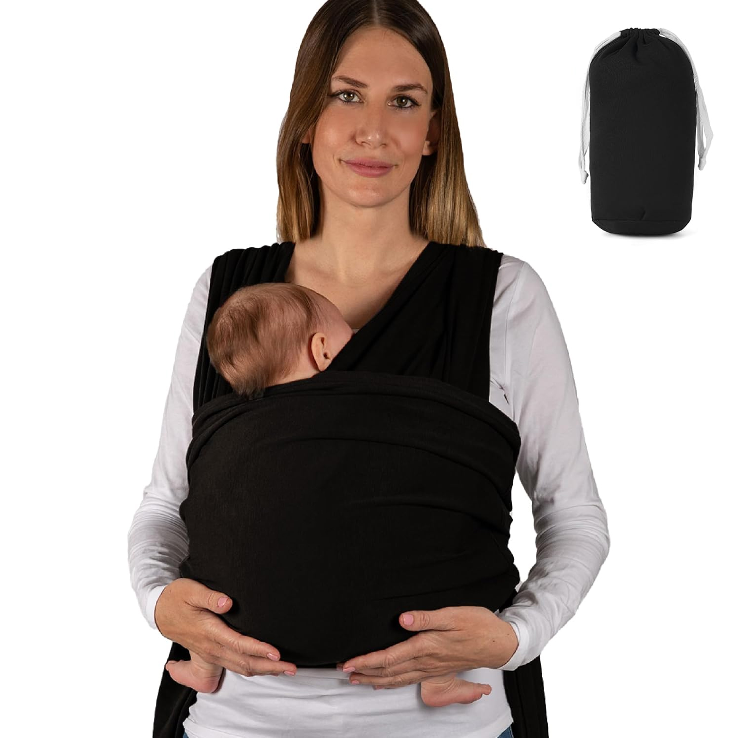 CHUSTA DO NOSZENIA NIEMOWLĄT, ELASTYCZNA CHUSTA DLA NOWORODKÓW 3-15KG